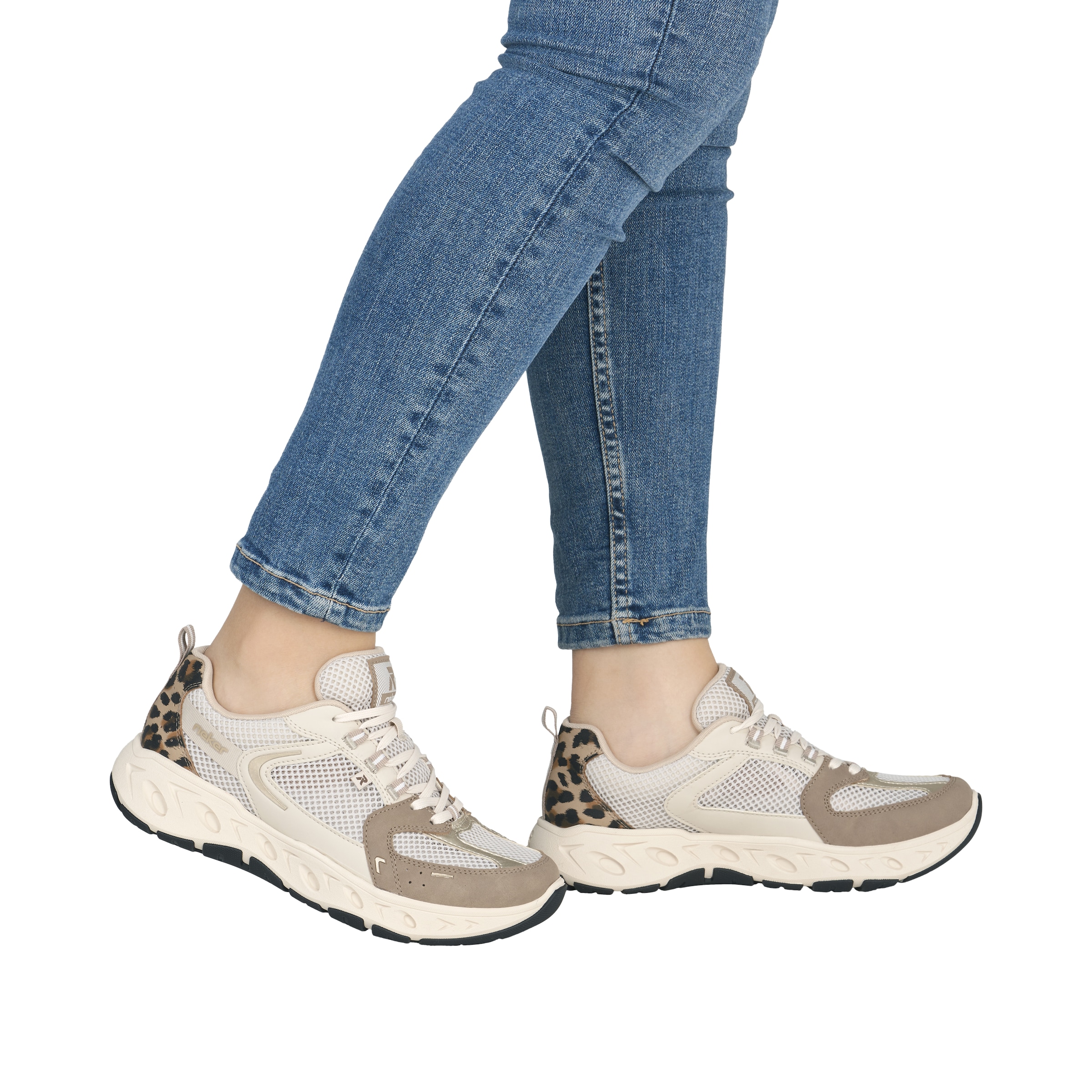 Rieker Baskets à plateforme  Chaussure à lacets, sneaker de loisirs, chaussure basse avec semelle intérieure MemoSoft