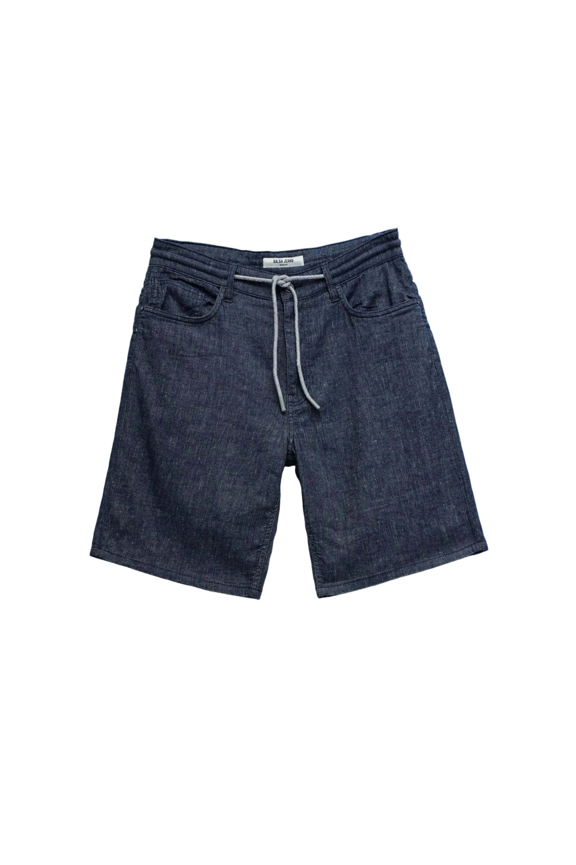Image of Salsa Shorts "Salsa Jeans Leinenshorts Indigo Linen"