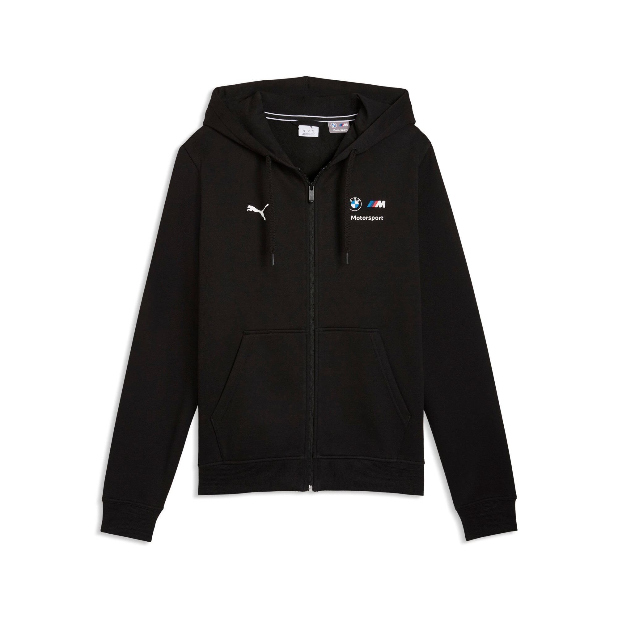 PUMA Veste d'entraînement »BMW MMS ESS FLEECE JACKET« ohne Kapuze mit Reissverschluss, Rundhalsausschnitt, Regular Fit