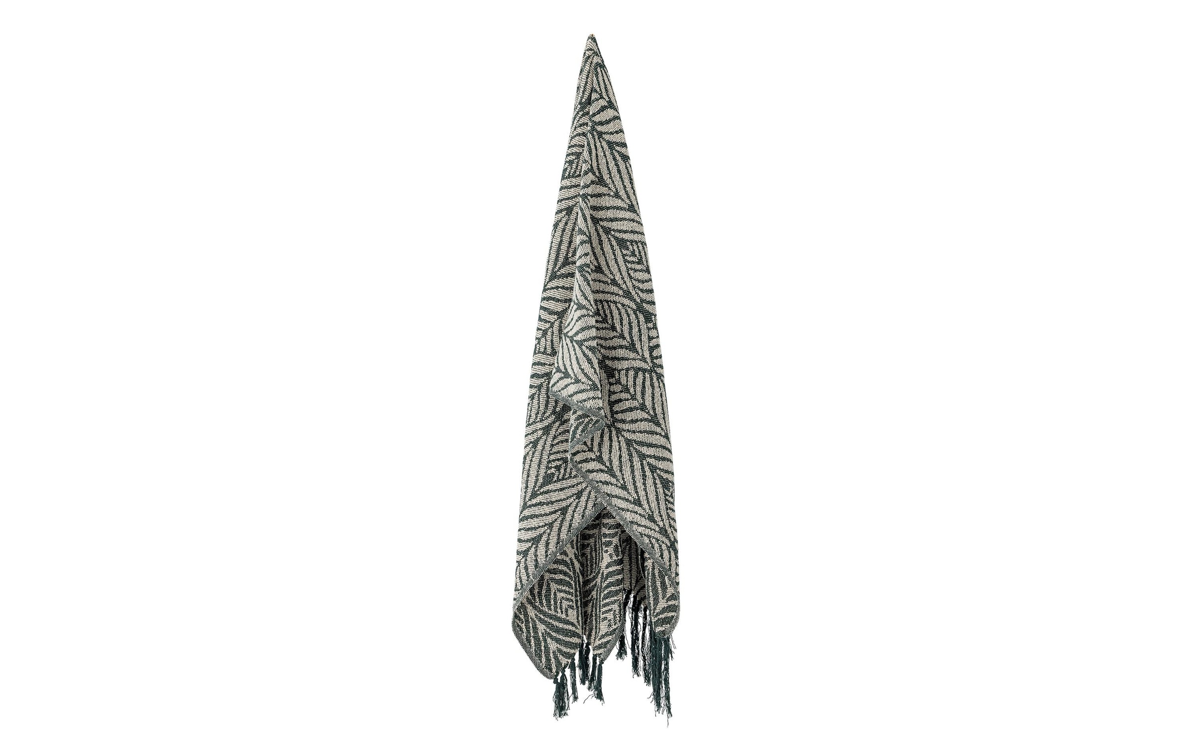 Bloomingville Couverture d'intérieur »Ugento 160 x 130 cm« Wohndecke aus recycelter Baumwolle