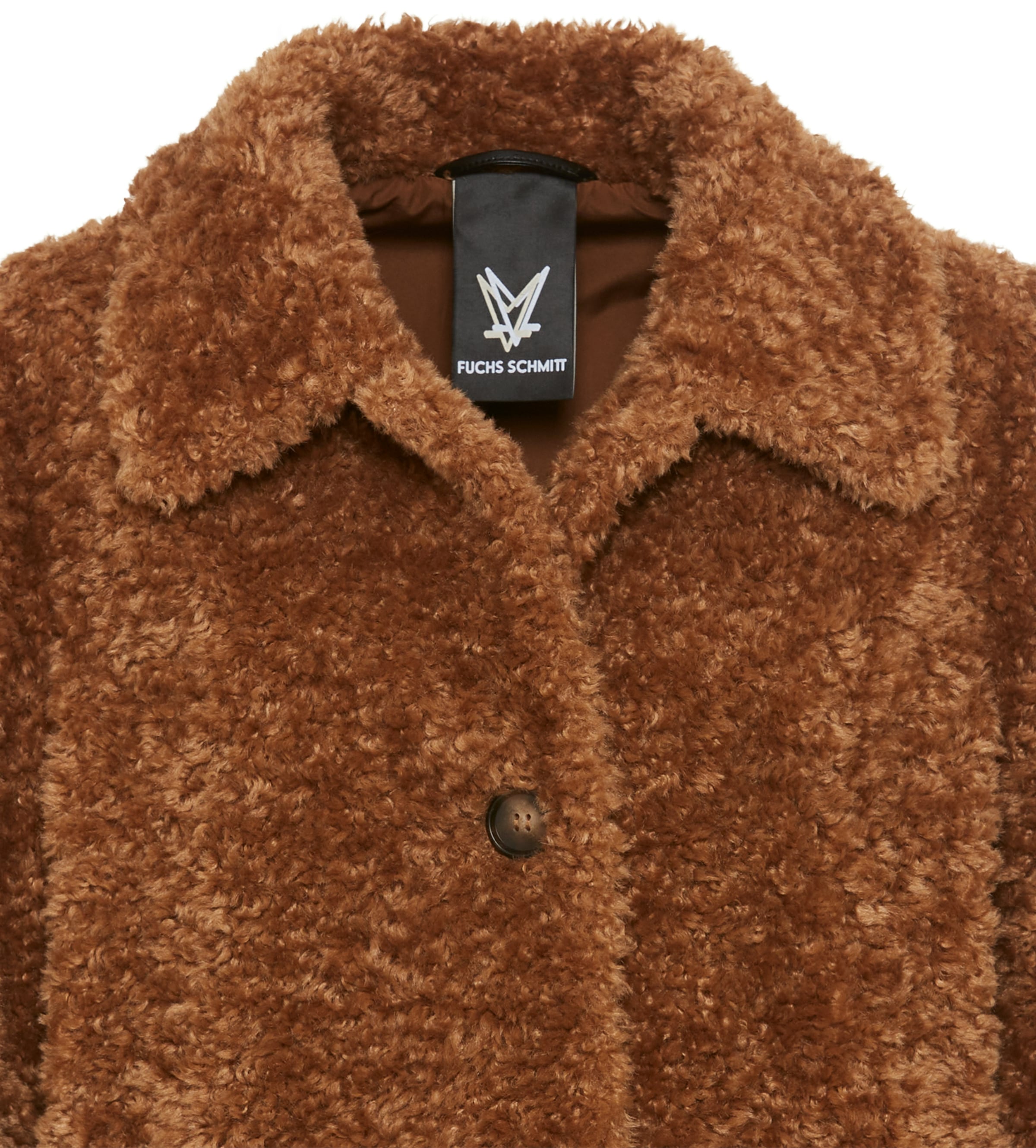 Fuchs Schmitt Fellimitatjacke, ohne Kapuze, mit Knöpfen