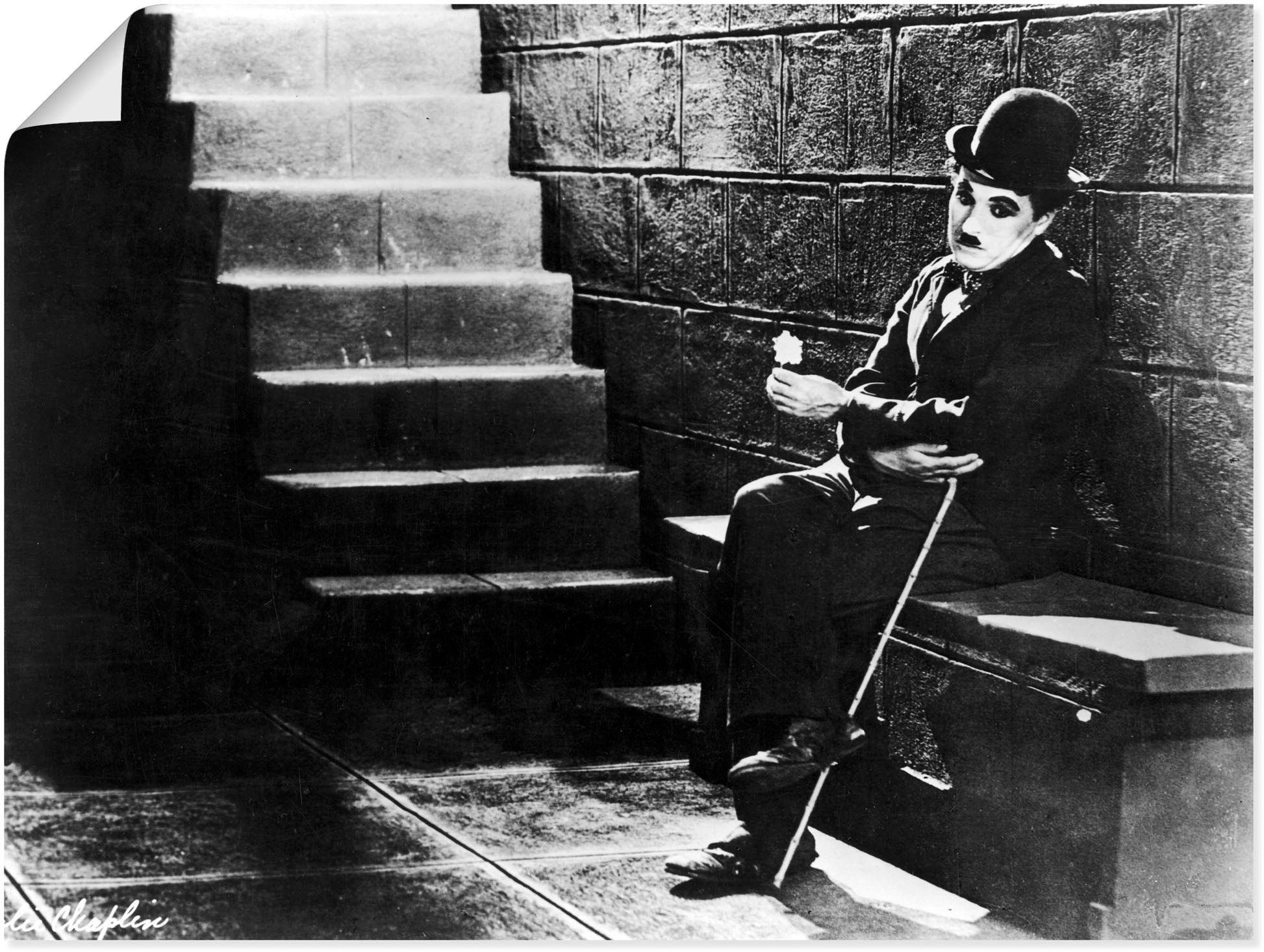 Image of Artland Poster "Charlie Chaplin - Lichter der Grossstadt 1931" Stars 1 Stk. tlg. ohne Rahmen