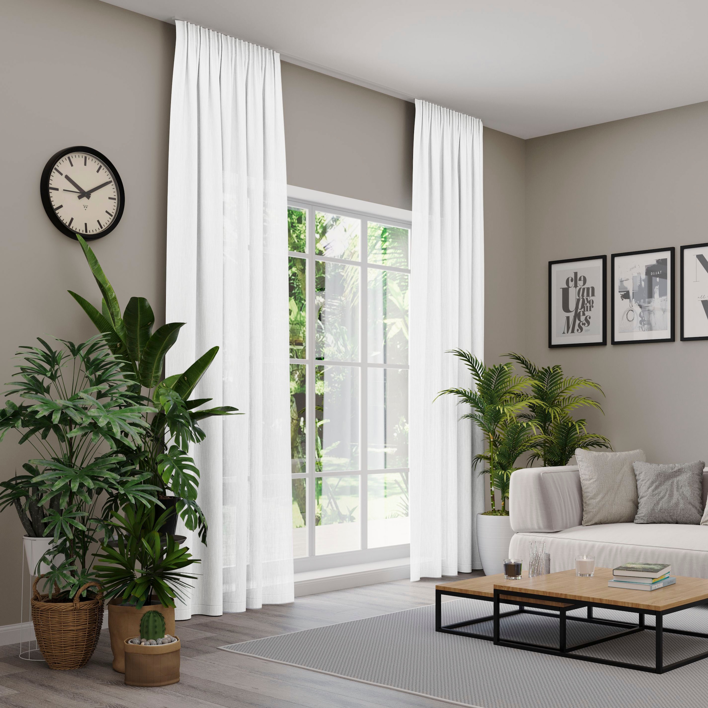 Neutex for you! Rideau »Libre-ECO« Bande multifonctionnelle 1 cuis tlg. nach Mass