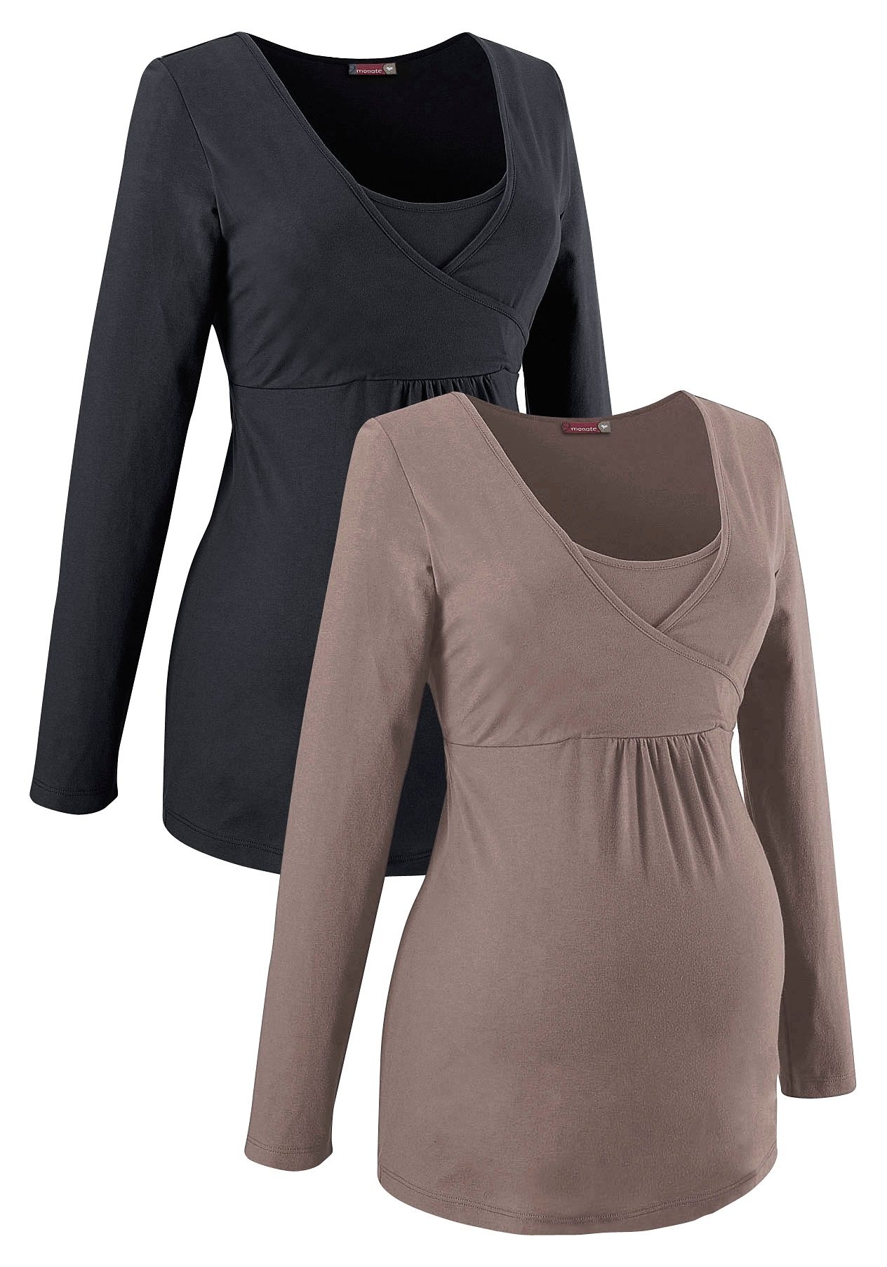 Image of Neun Monate Umstandsshirt »Powered by Flashlights«, (Packung, 2 tlg.), Stillshirts bei Ackermann Versand Schweiz