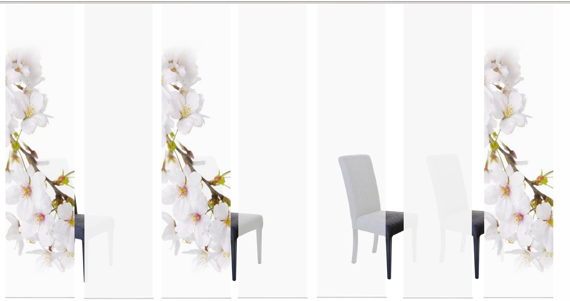 Image of HOME WOHNIDEEN Schiebegardine »KIRANGI 7ER SET«, (7 St.), HxB: 245x60 bei Ackermann Versand Schweiz