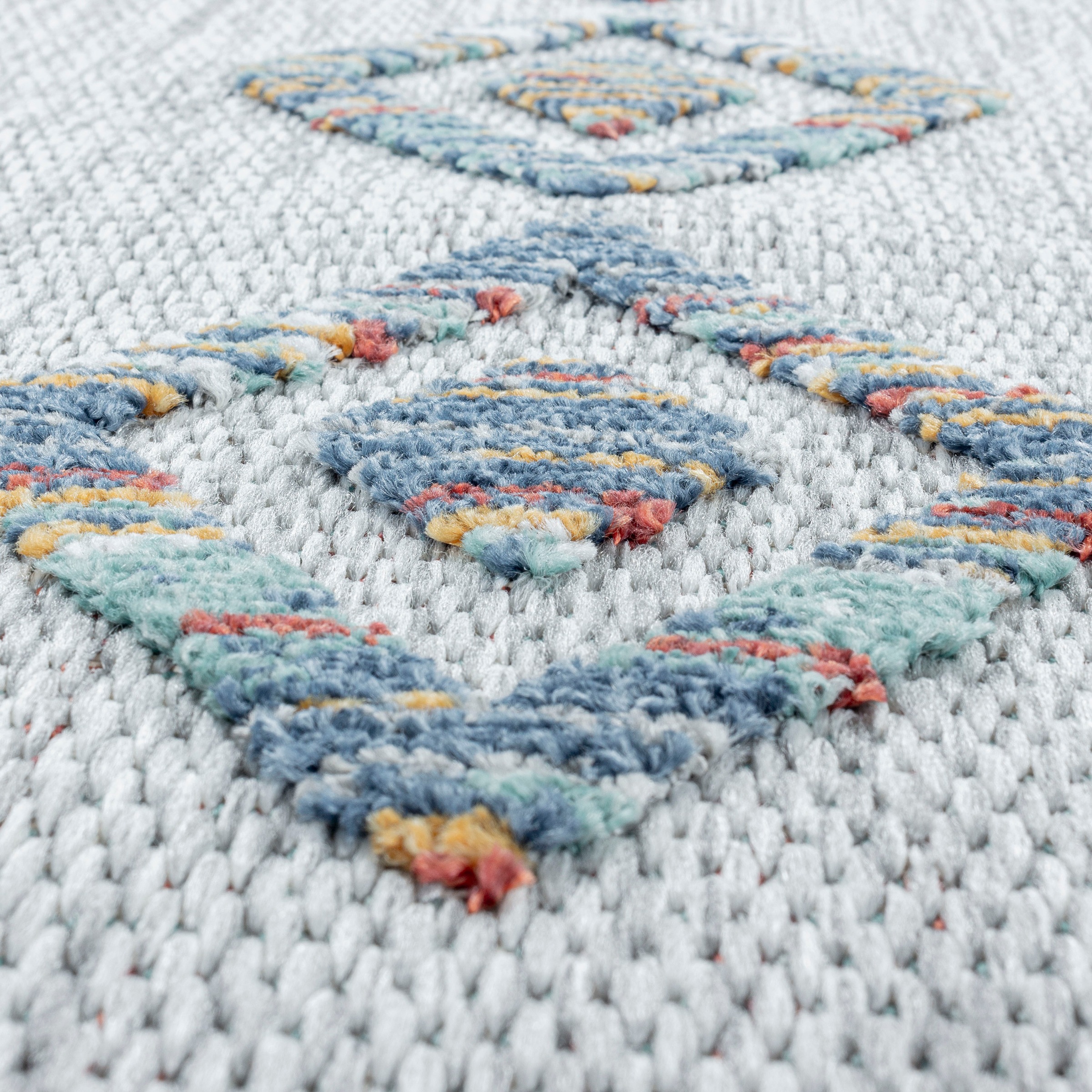 Ayyildiz Teppiche Teppich »BAHAMA 5152«, rechteckig, 8 mm Höhe, Läufer, Flachflor mit Hoch-Tief-Struktur, In-und Outdoor geeignet