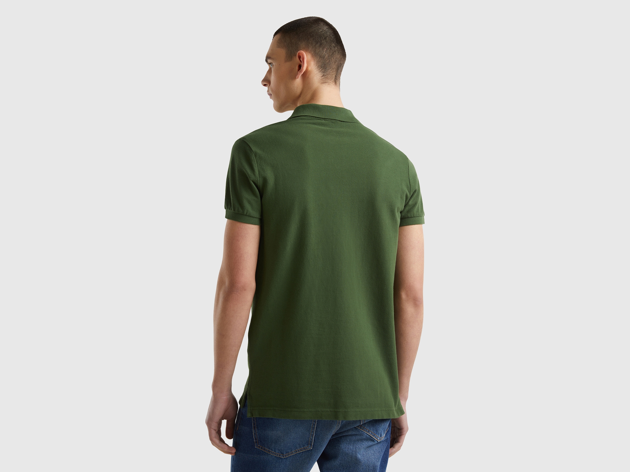 United Colors of Benetton Poloshirt, mit grossem Label-Badge