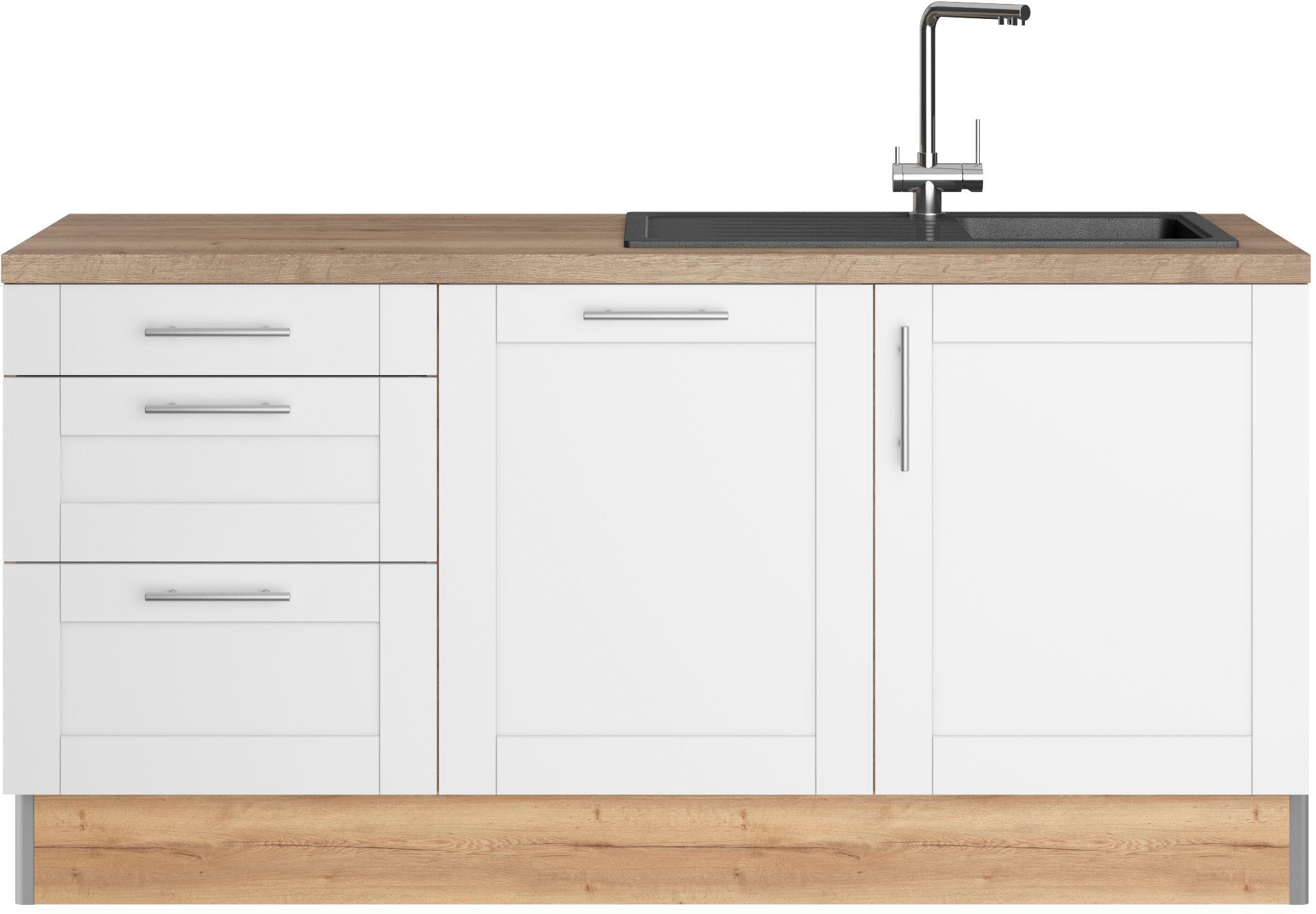 Image of KOCHSTATION Küche "KS-Ahus" 180 cm breit, wahlw.mit E-Geräten, Soft Close Funktion, MDF Fronten