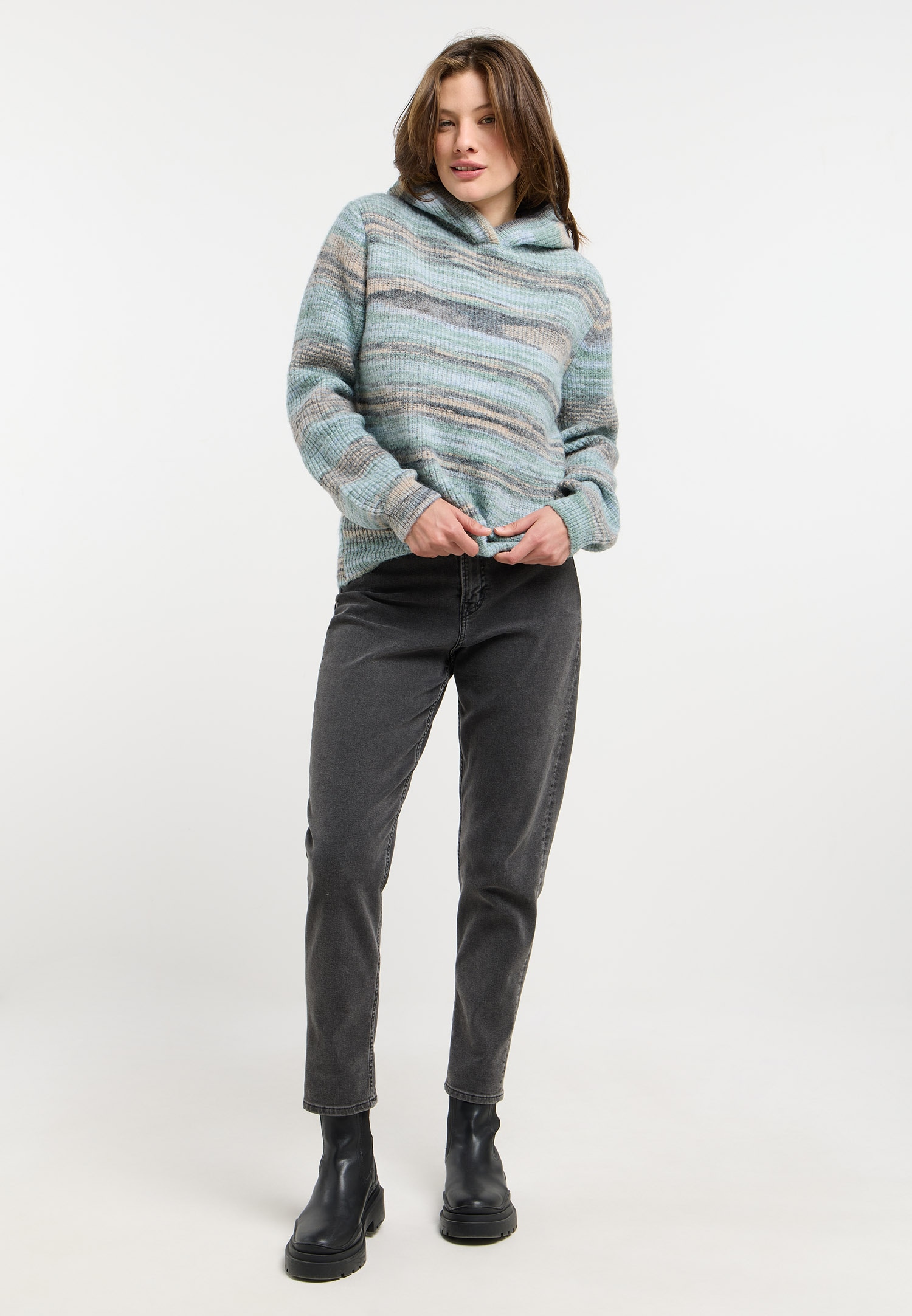 Ragwear Pull à capuche »OFINA« pflegeleichter Materialmix, mit Kapuze