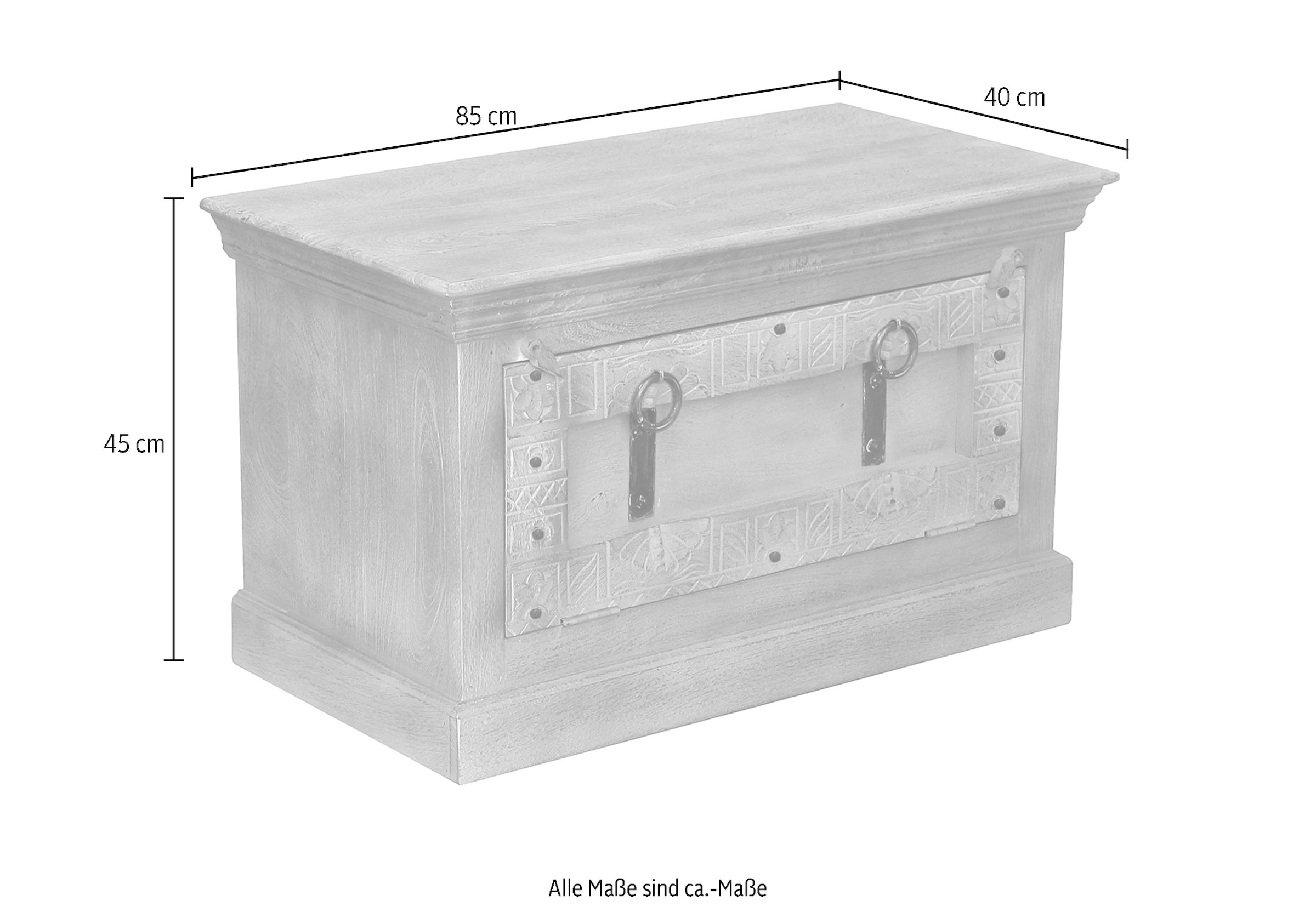 SIT Ensemble de vestiaires »Chennai 5-tlg. Flurmöbel-Set aus Mangoholz mit Schuhschränken« Ensemble, Set de lames de parquet, 5 cuis tlg.