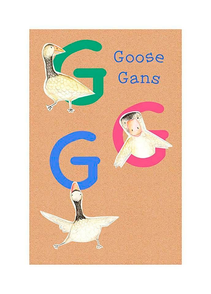 Image of Komar Bild "ABC Animal G" Buchstaben 1 Stk. tlg. Wandbild zur Dekoration - ohne Rahmen