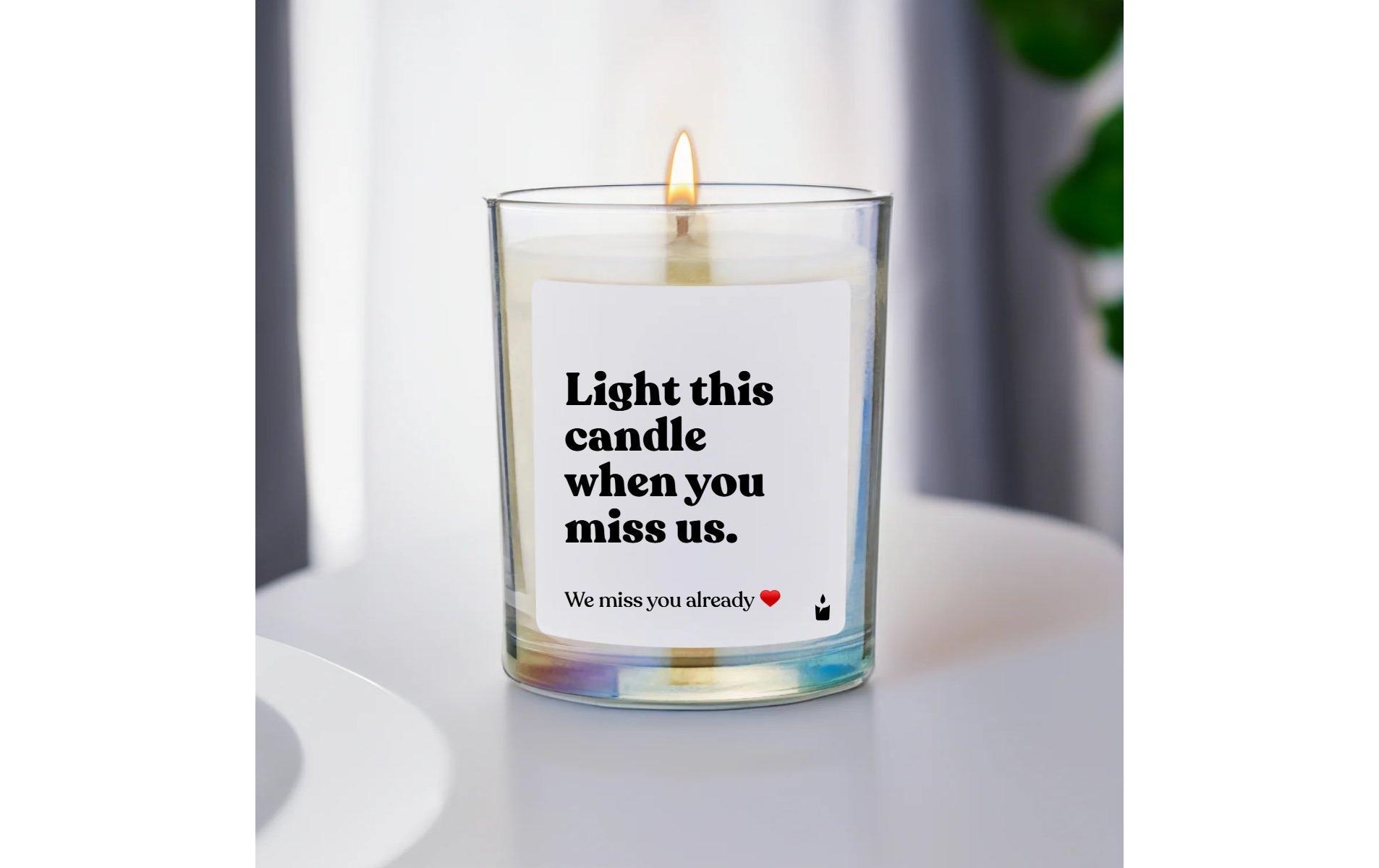   Duftkerze »ChattyCandles Light this candle when you miss us 6,7 x 8 cm«