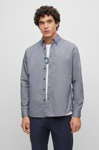 BOSS ORANGE Langarmshirt »Rickert«, (1 tlg.), mit Label-Stickerei auf der Brust