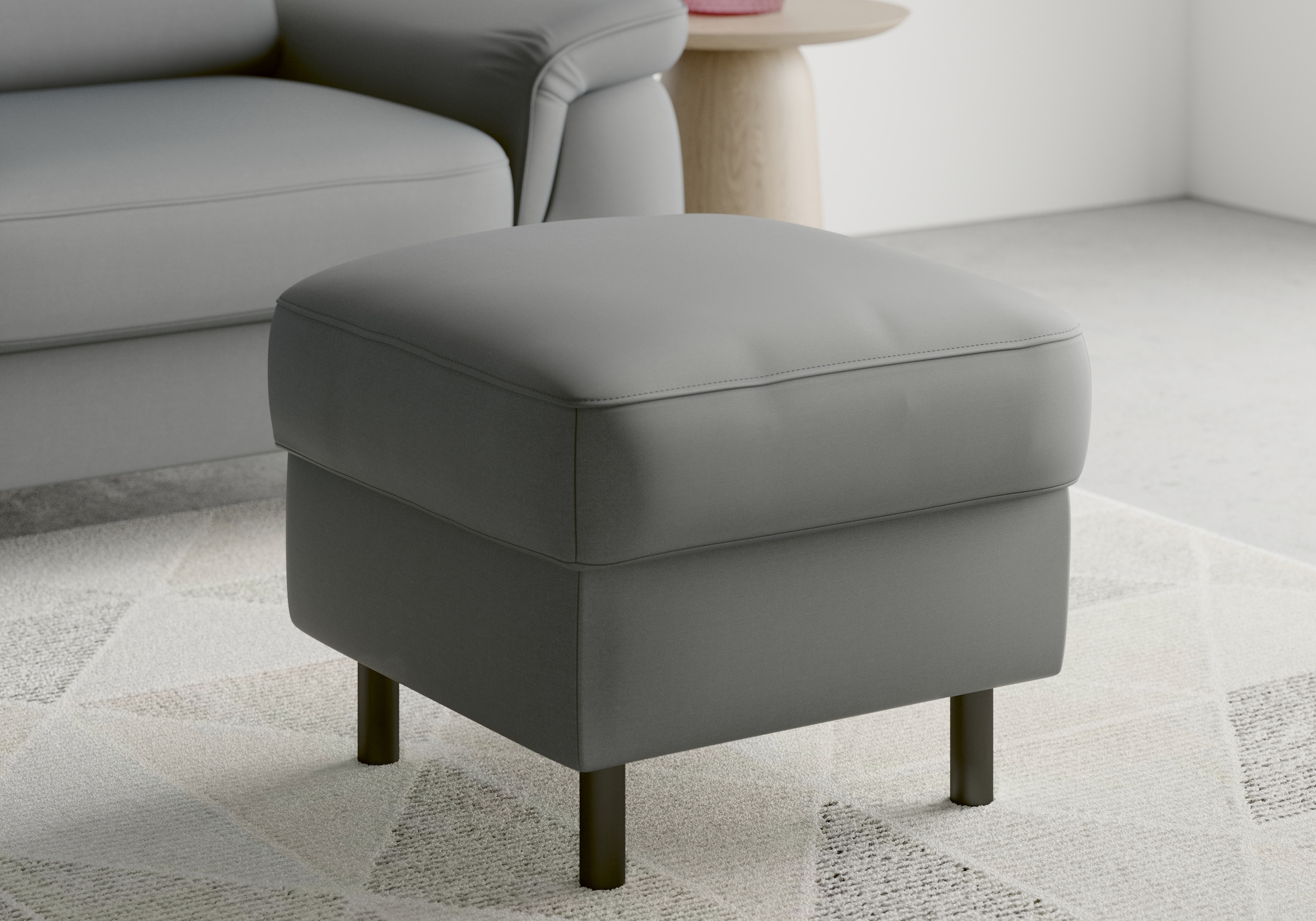 sit&more Stauraumhocker »Sinatra«, Sitzfläche ist abnehmbar, mattschwarze Metallfüsse