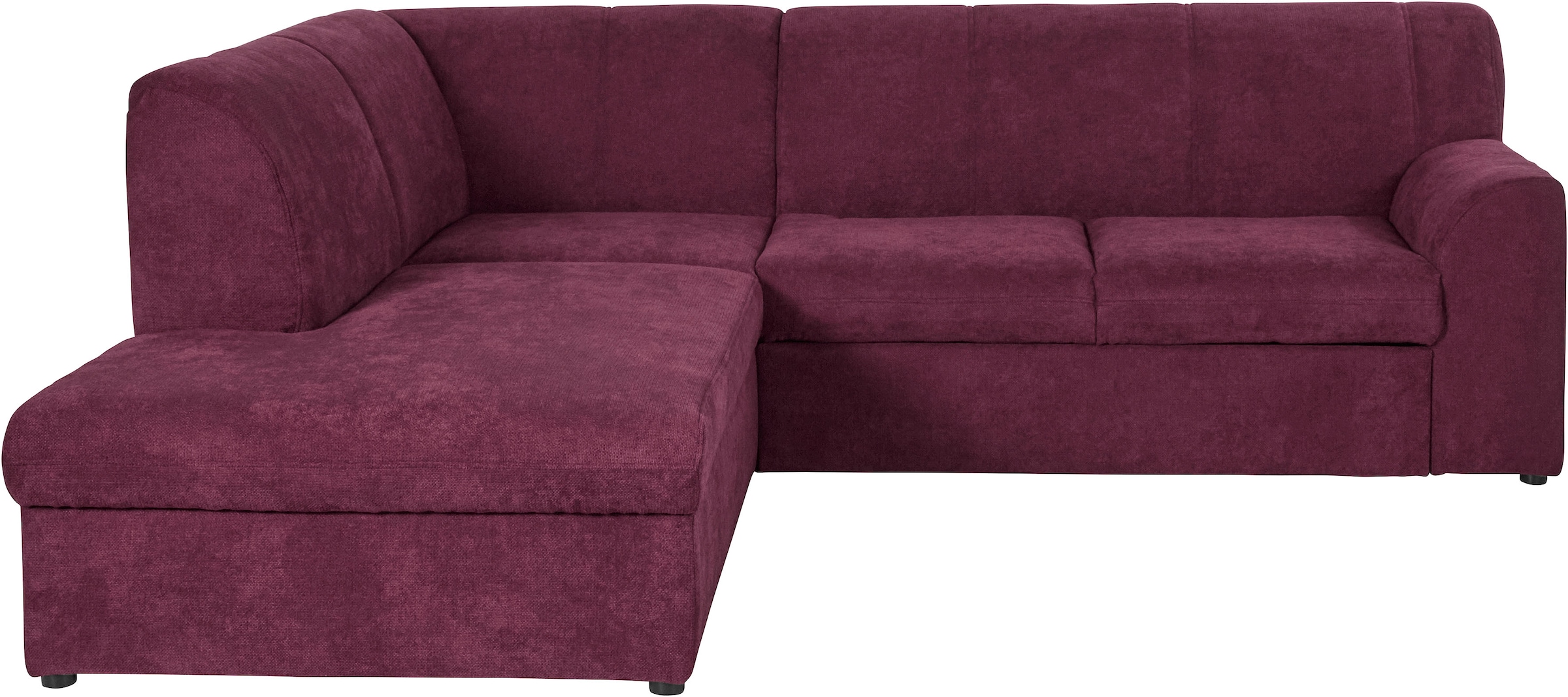 DOMO collection Ecksofa »Topper zeitlos elegant, kompakte Stellmasse, OTTOs Choice, L-Form«, mit Ottomane, wahlweise mit Schlaffunktion