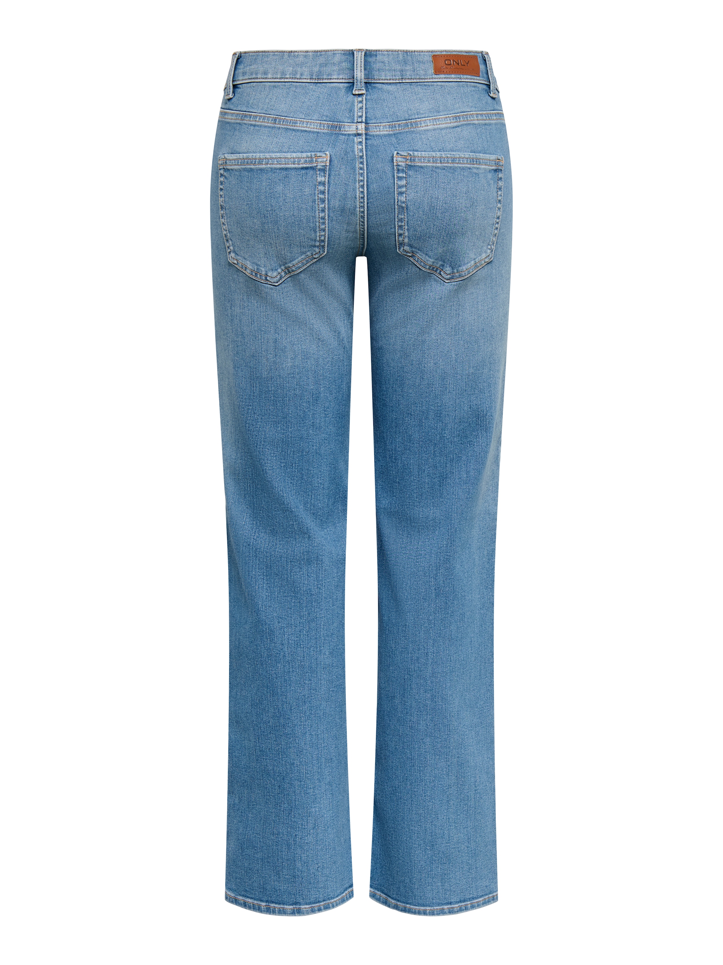 ONLY Jeans droit »ONLWINNIE  MID STRAIGHT DNM« Baumwollmischung, straight fit, mid waist