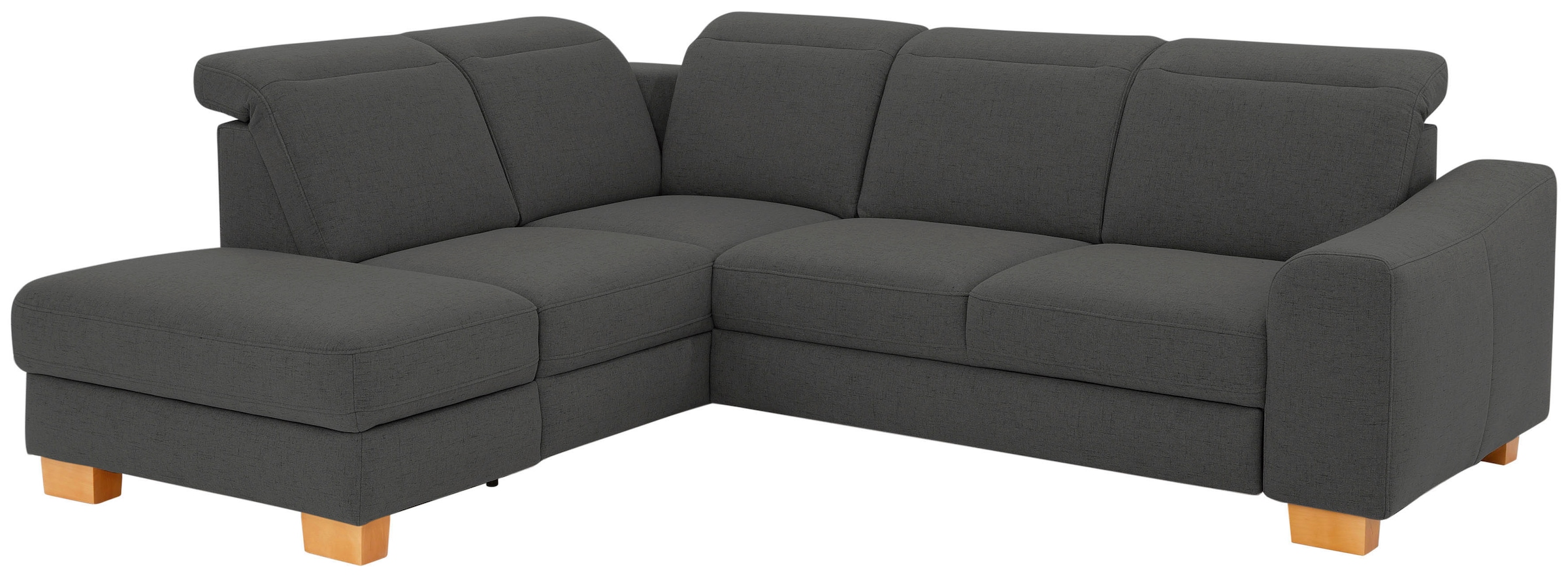 Home affaire Canapé d'angle »Dundee L-Form« wahlweise mit Kopfteilverstellung und zusätzlich mit Bettfunktion