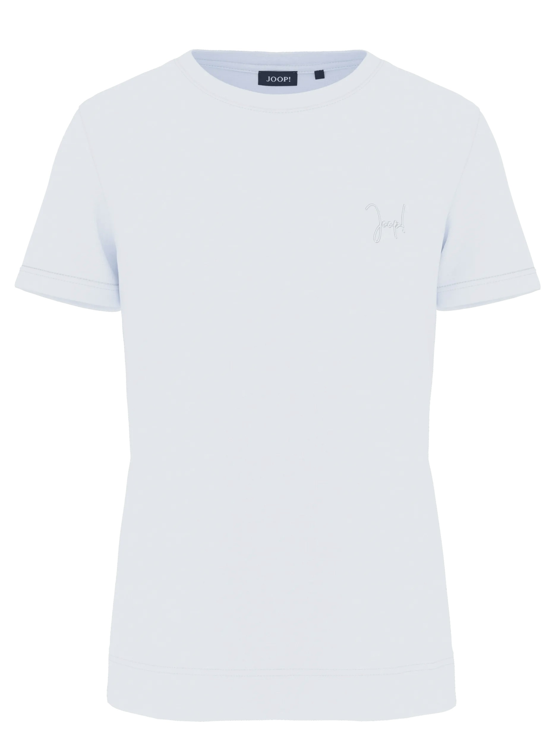 Image of JOOP T-Shirt "Tia" mit tonigem Logo-Stitching, schmale Form
