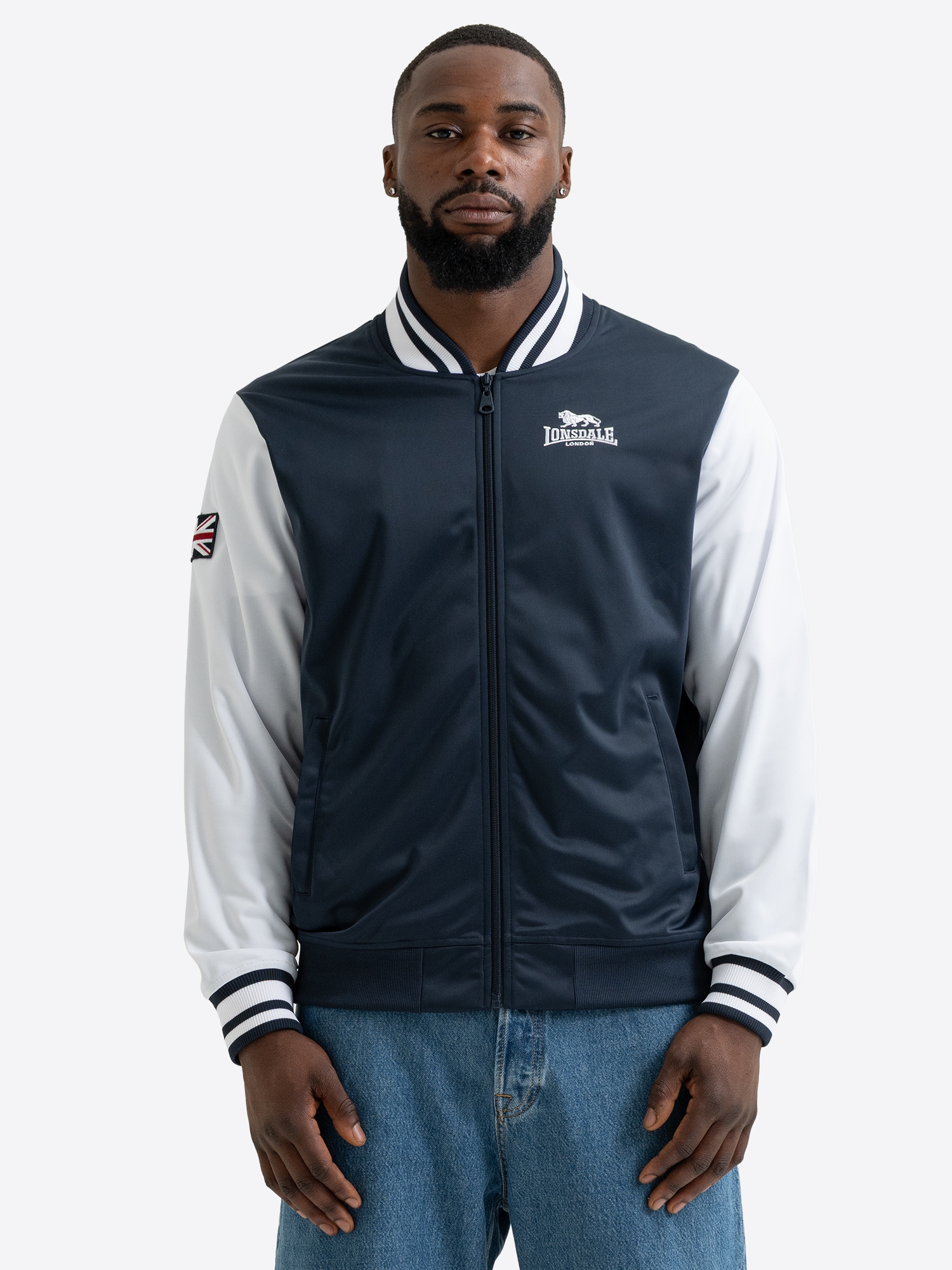 Image of Lonsdale Trainingsjacke "ELTHAM" mit Reissverschluss, aus Polyester, normale Passform