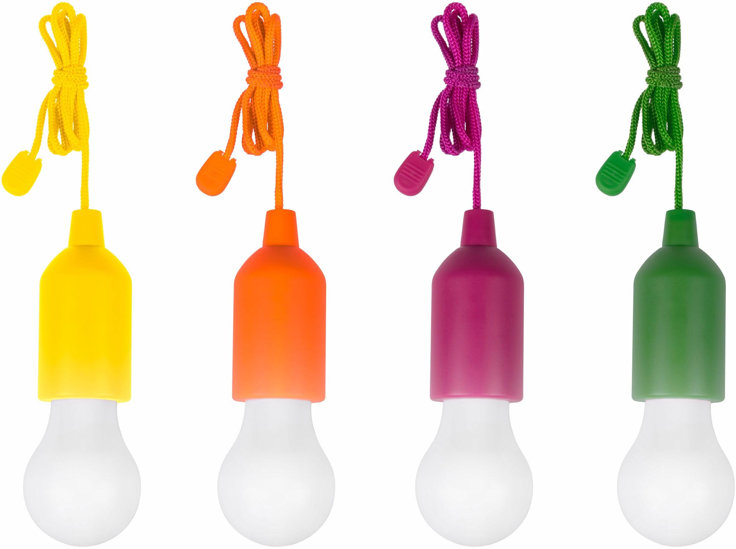 MediaShop LED Gartenleuchte »HandyLUXcolors«, 1 flammig, Leuchtmittel LED-Modul | LED fest integriert, kabellose LED Allzweckleuchte, 4er-Set