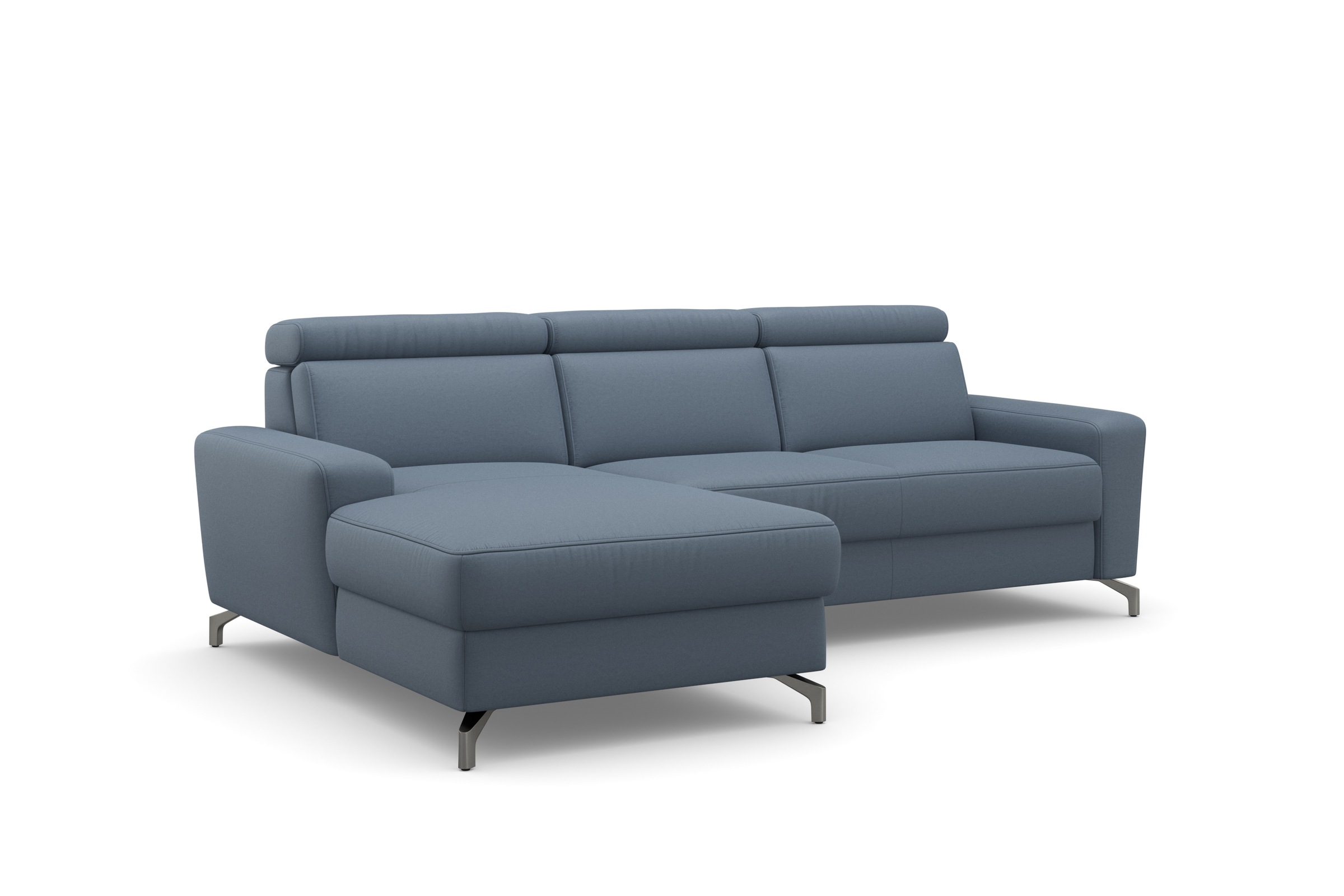 sit&more Ecksofa »Scarlett L-Form«, inklusive Kopfteilverstellung, wahlweise mit Bettfunktion, Bettkasten