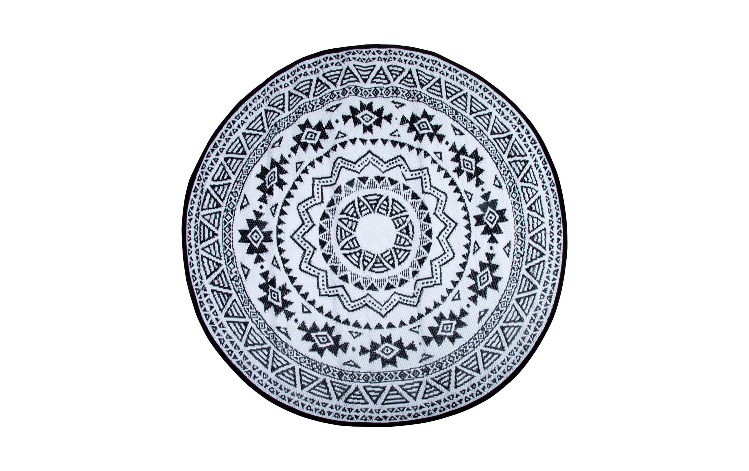 Image of esschert design Teppich "Design" rund
