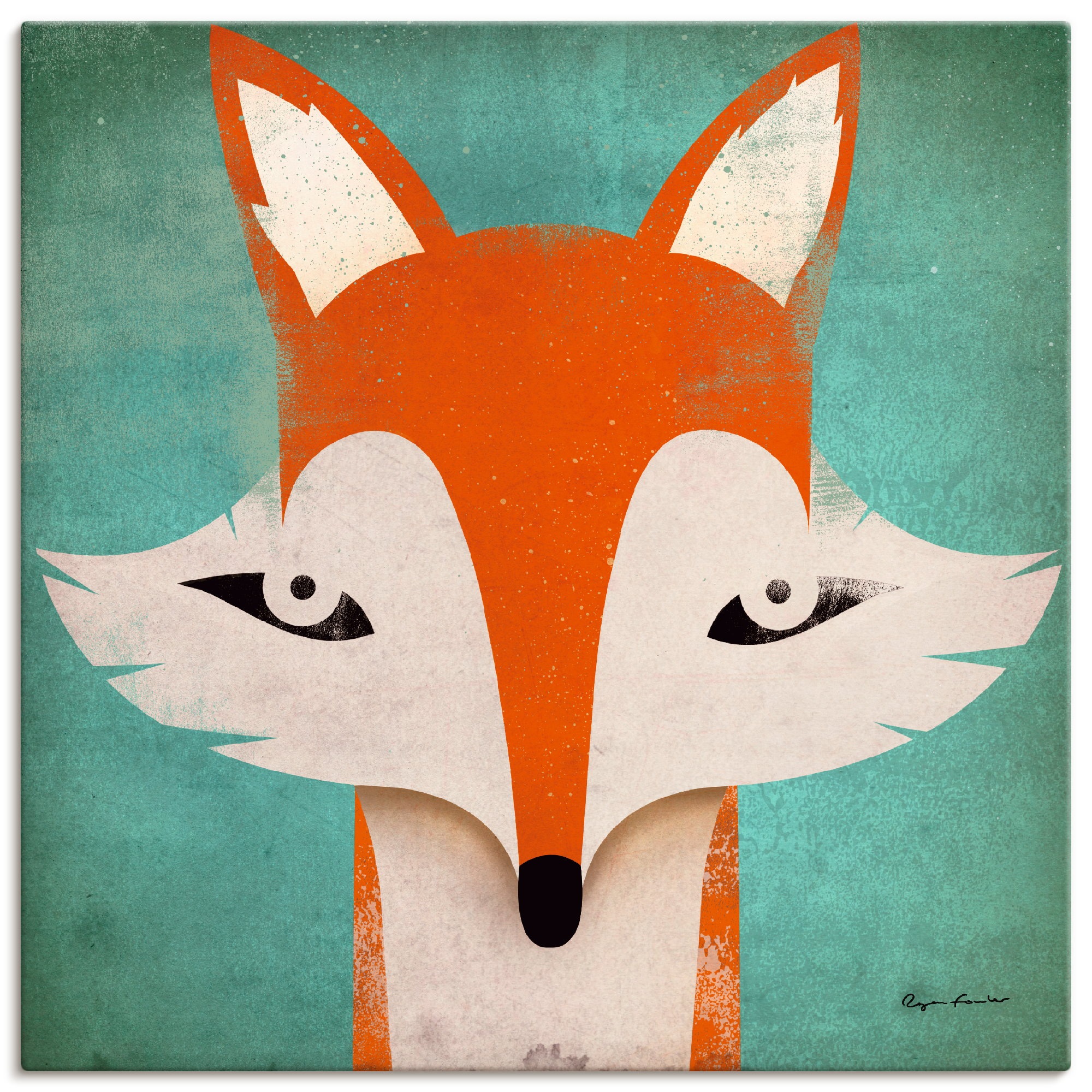 Image of Artland Wandbild »Fuchs«, Tiere, (1 St.), in vielen Grössen & Produktarten -Leinwandbild, Poster, Wandaufkleber / Wandtattoo auch für Badezimmer geeignet bei Ackermann Versand Schweiz