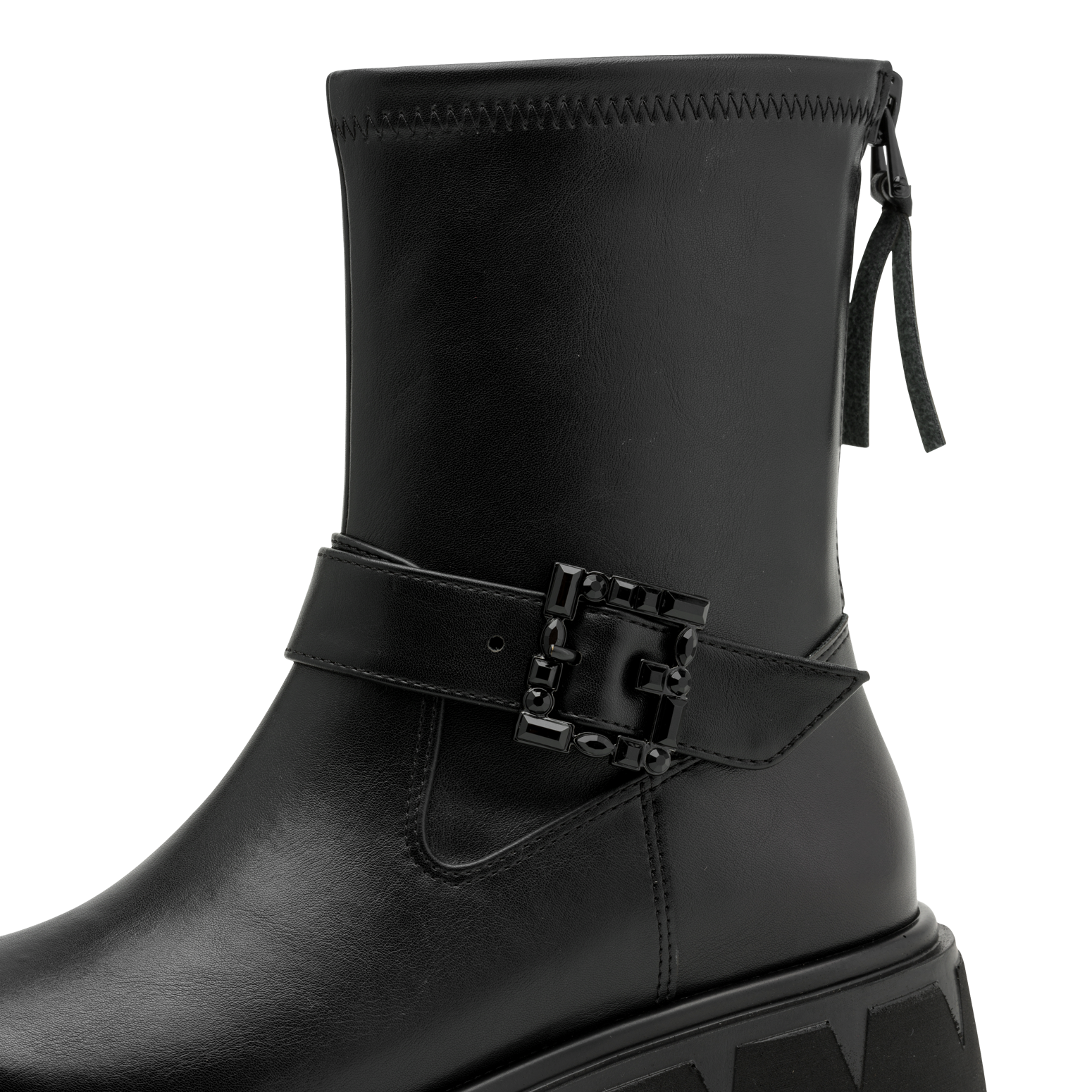 MARCO TOZZI Bottines  talon bloc, boots d'automne avec boucle décorative ornée