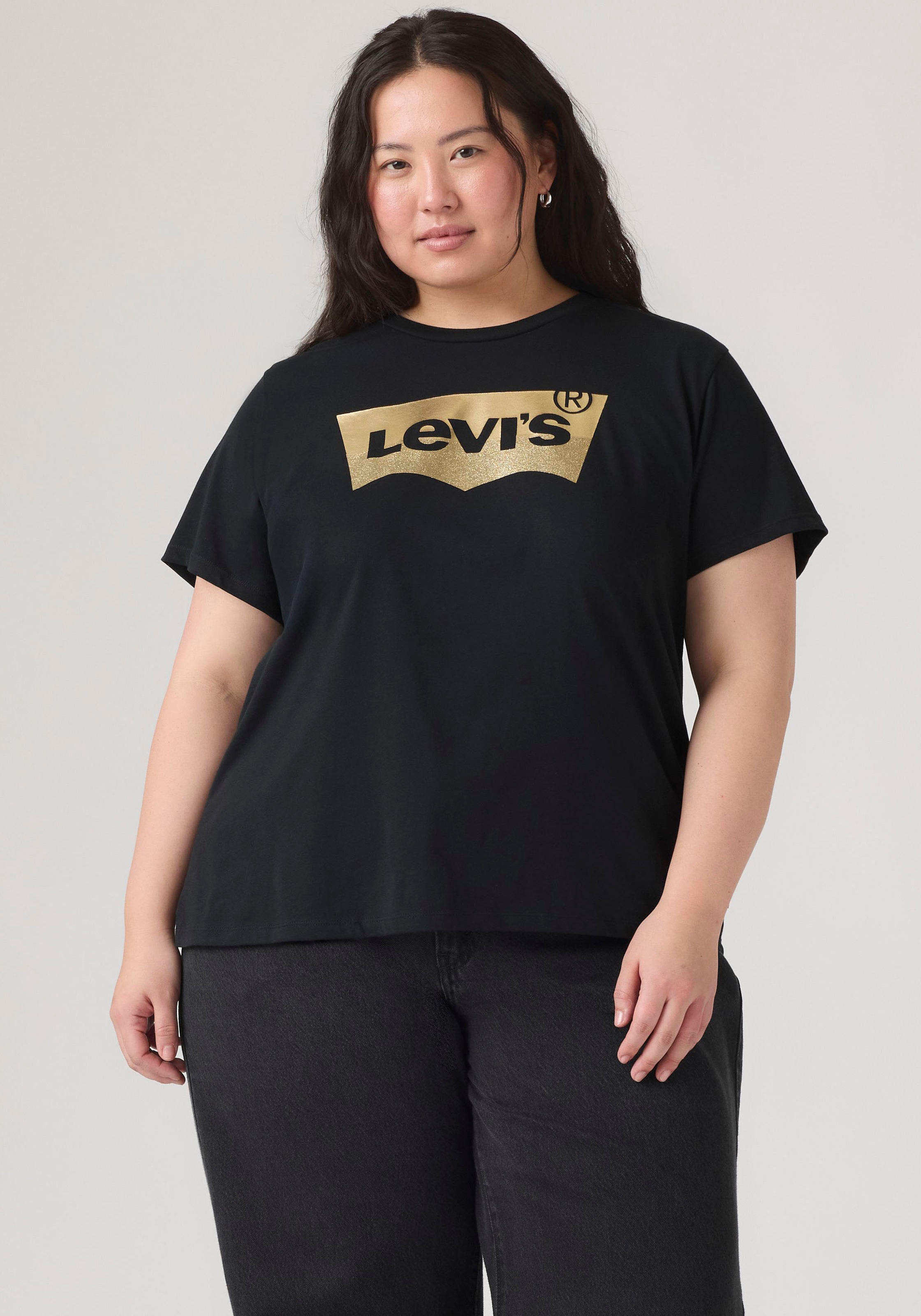 Image of Levis Plus T-Shirt "PERFECT TEE" Figurumspielende Passform