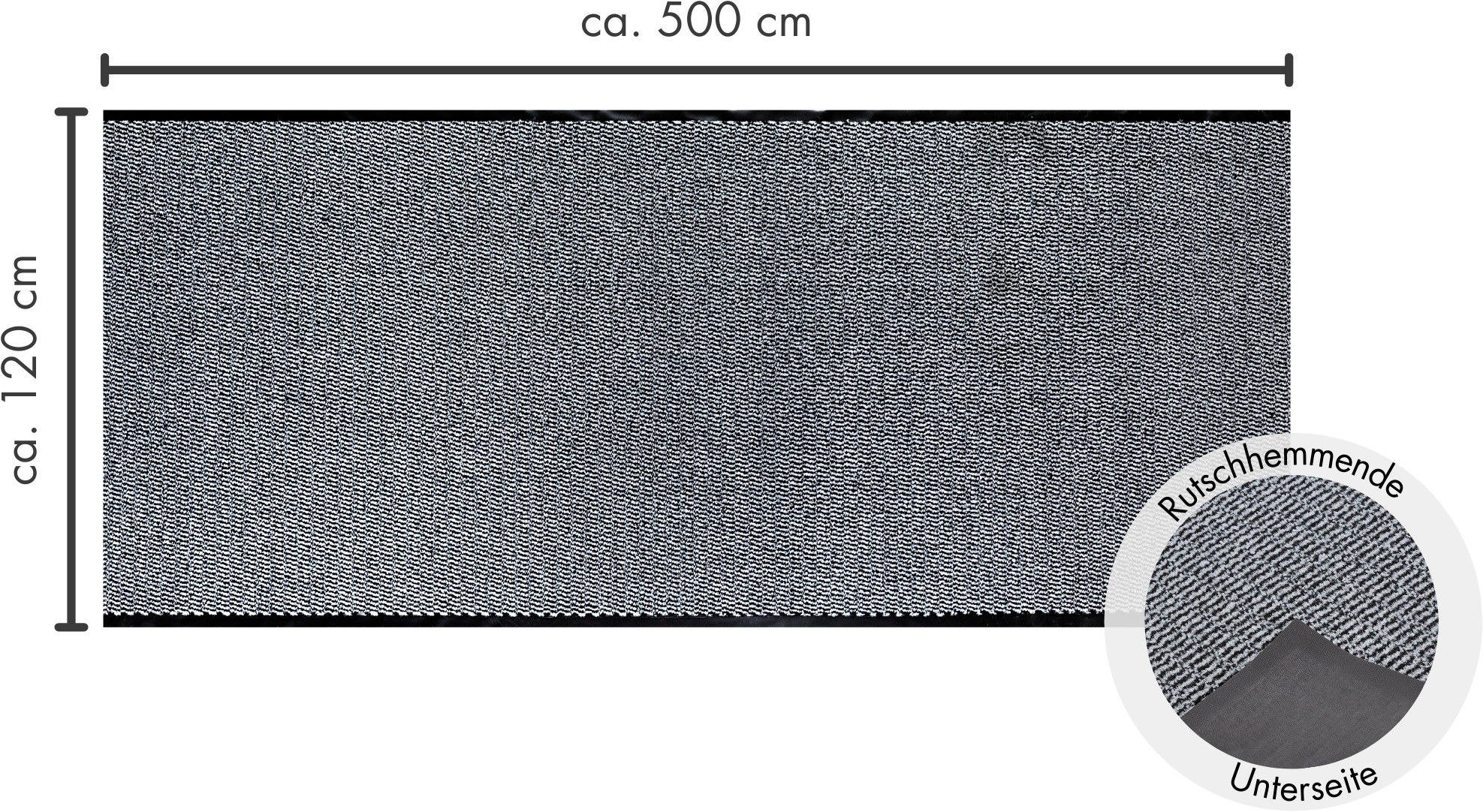 Image of Andiamo Fussmatte "Easy, Made in Netherlands" rechteckig 5 mm Höhe Schmutzfangmatte, rutschhemmend, Innen- und überdachten Aussenbereich