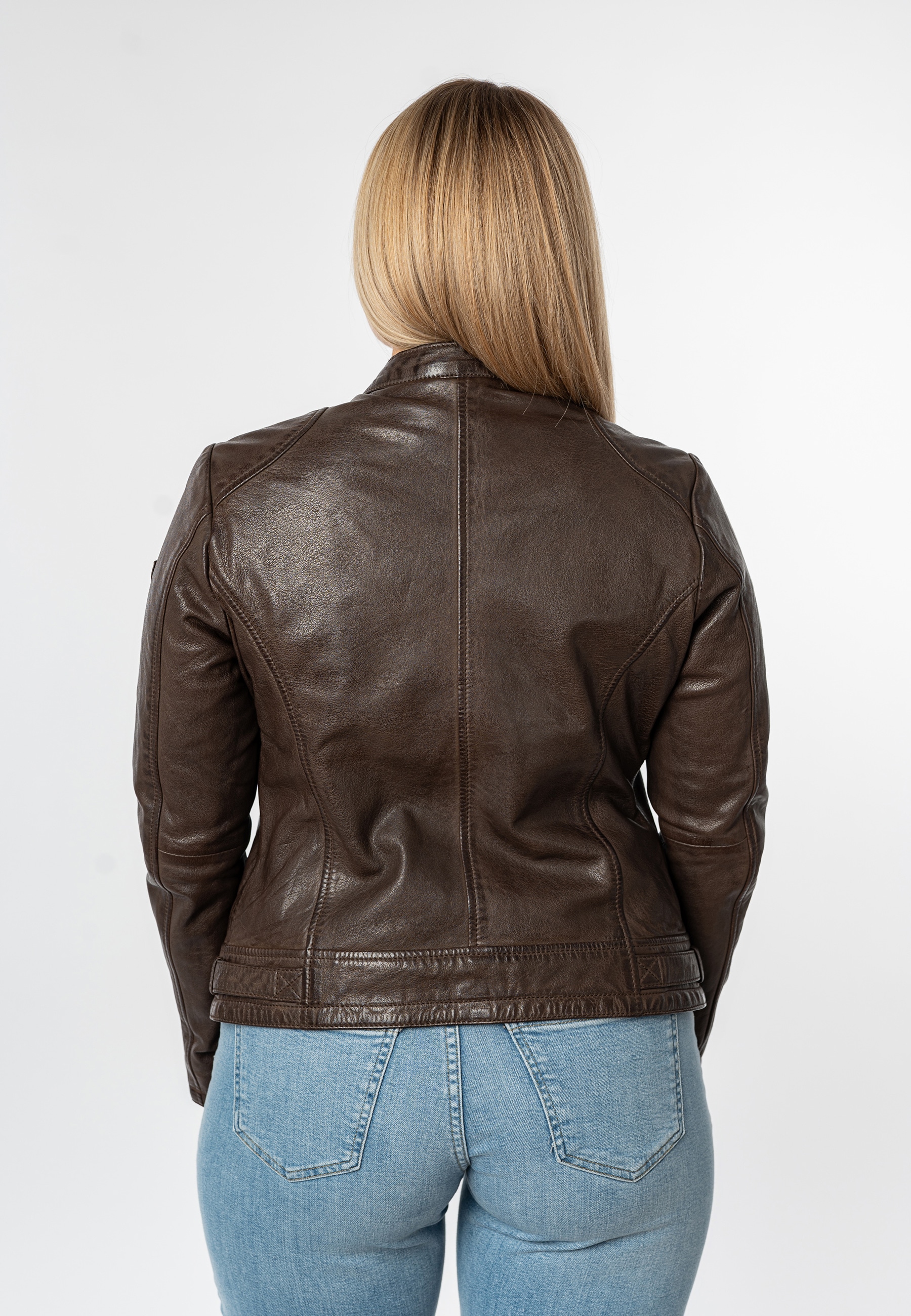 Mauritius Veste en cuir »MWYouvie« mit Stehkragen