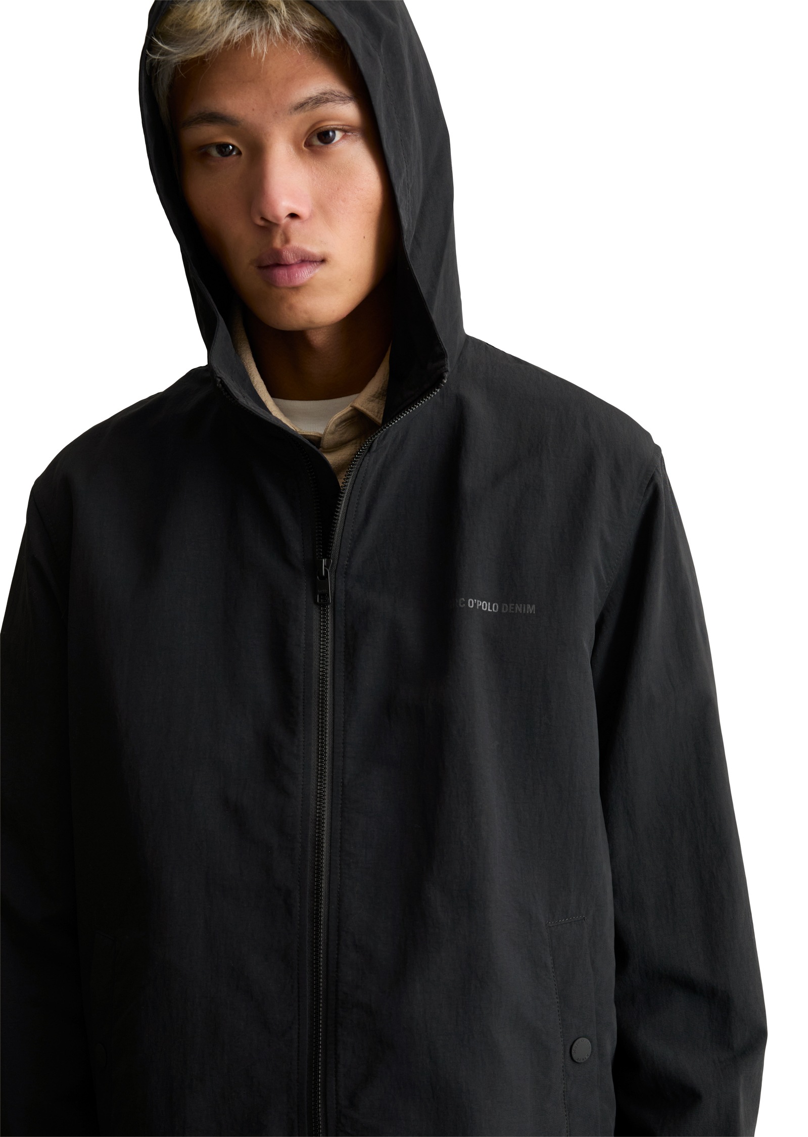 Marc O'Polo DENIM Veste d'extérieur mit Kapuze regular aus wasserabweisendem Recycling-Material