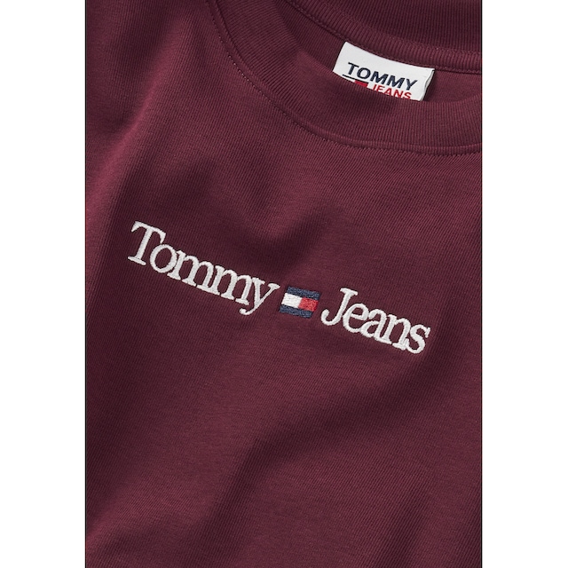 Tommy mit bestellen Tommy »TJW Stickereien ♕ LINEAR Jeans BABY Jeans SERIF Kurzarmshirt dezenten SS«, versandkostenfrei