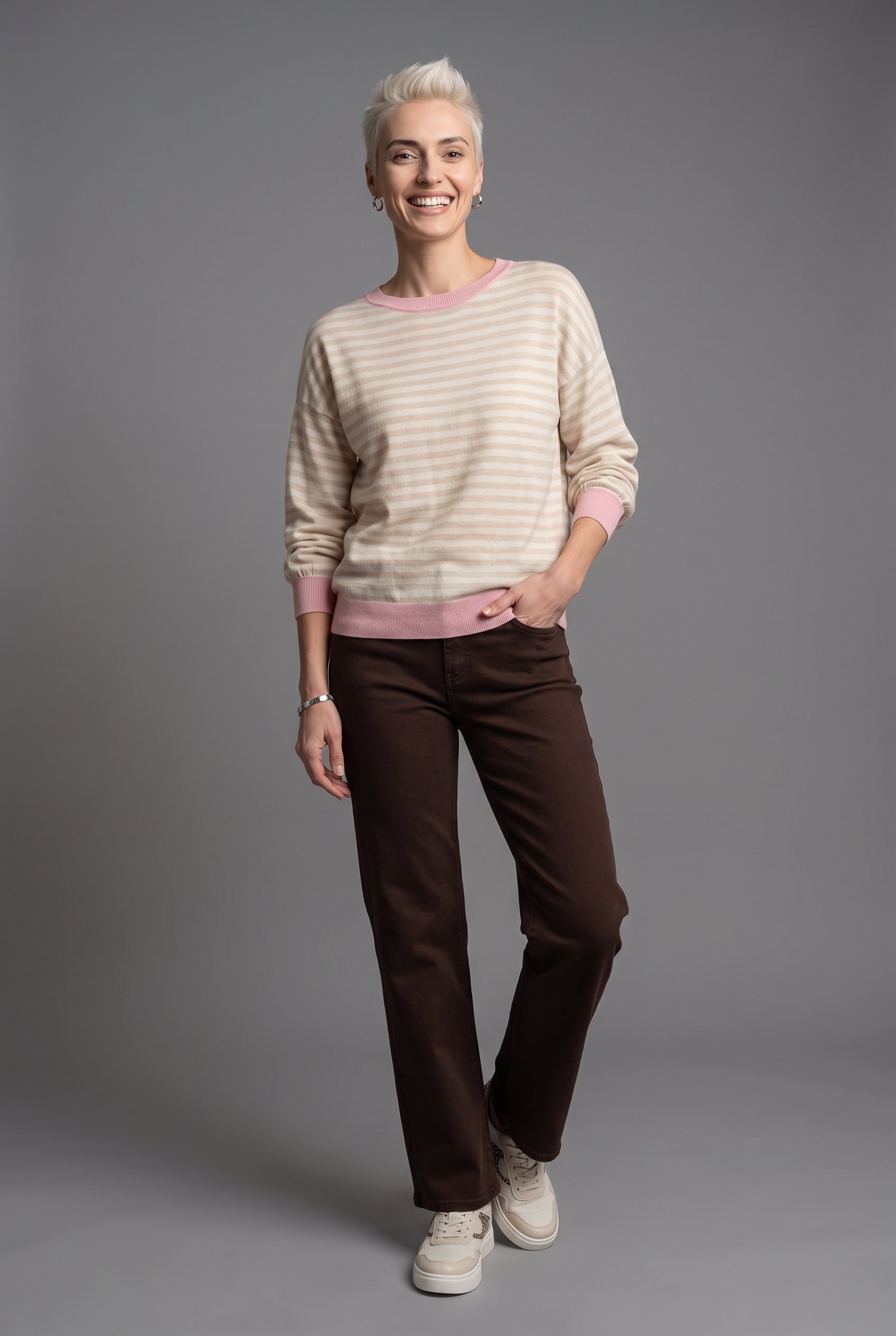 Aniston CASUAL Jeans droit avec jambe large tendance - NOUVELLE COLLECTION