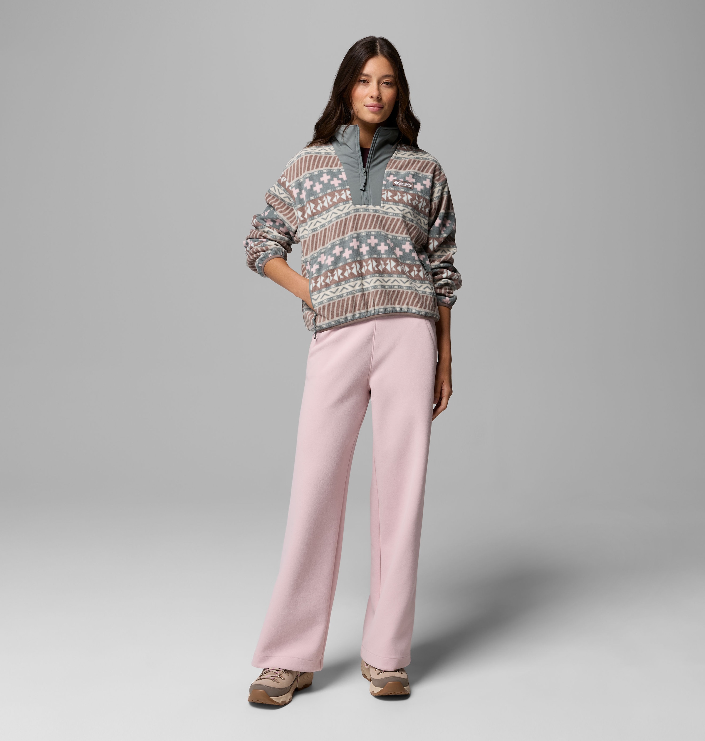 Columbia Fleecepullover »Sequoia Grove II Printed Half Zip«, mit Halbreissverschluss, Langarm-Design, aus Polyester-Fleece
