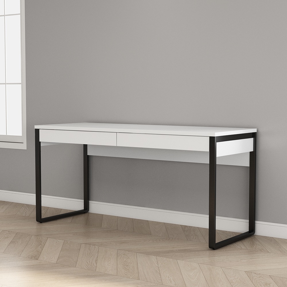 GOODproduct Bureau »Moid, Computertisch im modernen Design,« largeur 120/140/160 cm, avec pieds en métal et tiroir