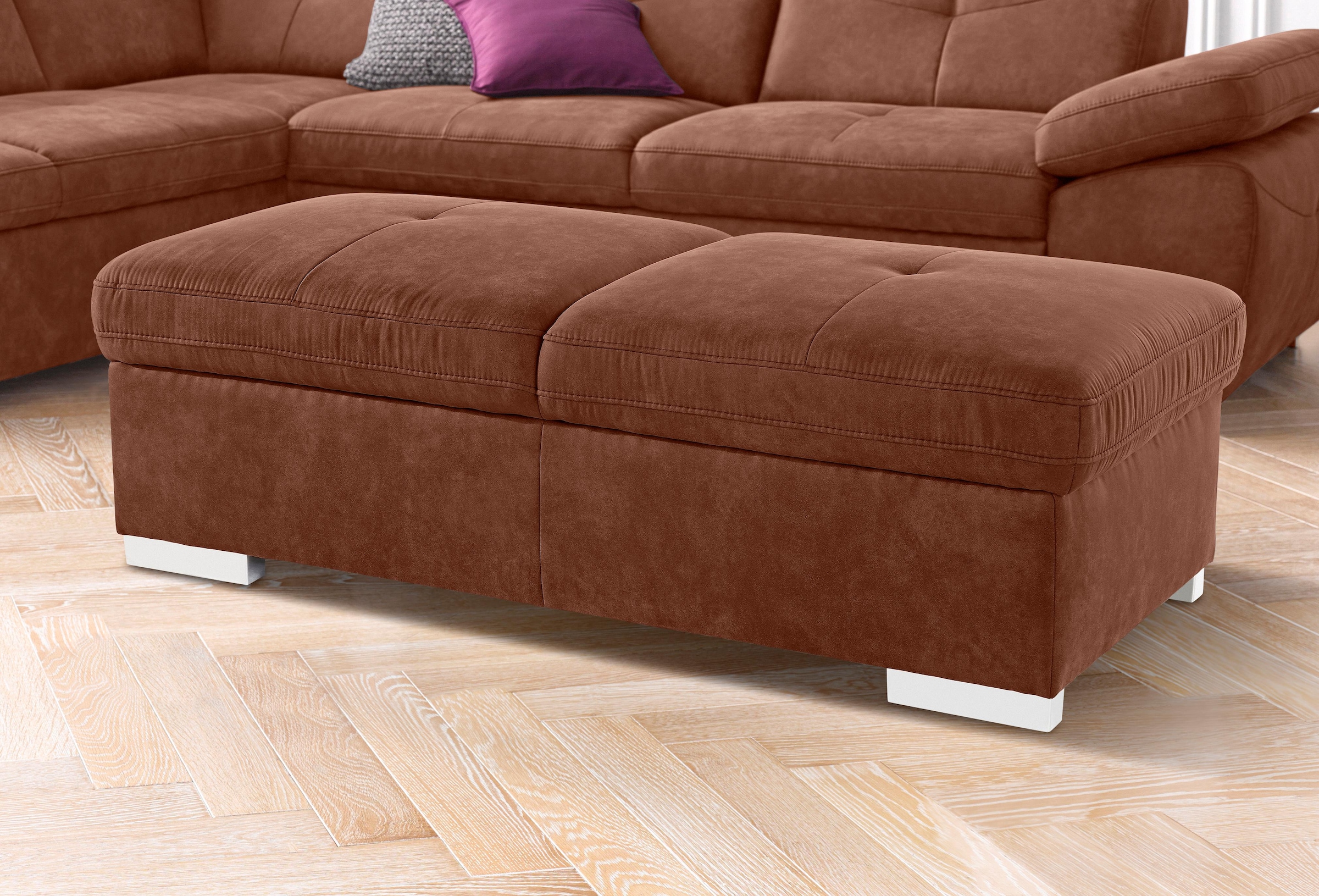 Image of exxpo - sofa fashion Hocker "Spring Bankhocker, guter Sitzkomfort und tolle Verarbeitungsdetails"