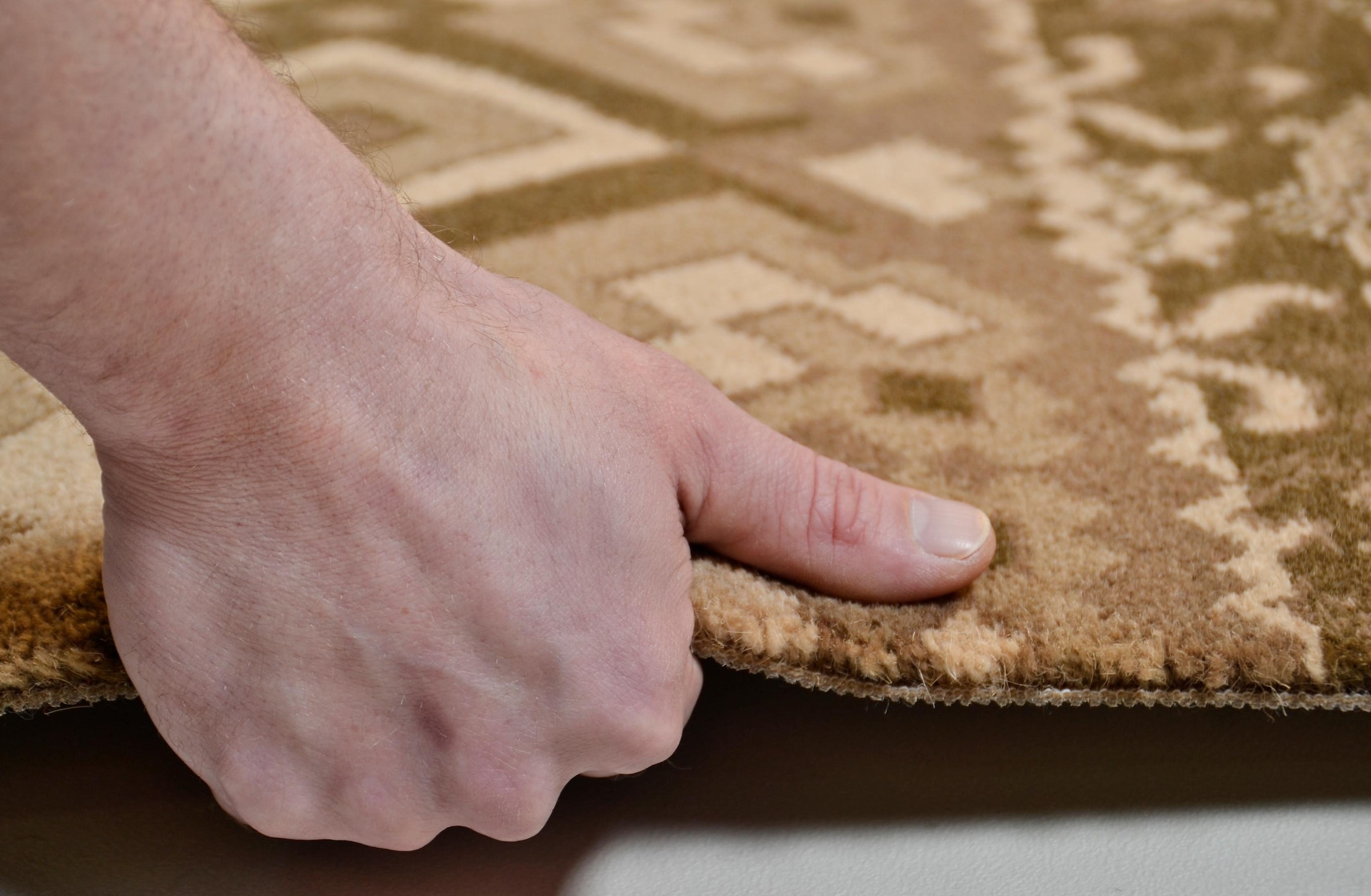 THEKO Teppich »Timeless 3« rechteckig 12 mm Höhe Kurzflor, florales Patchwork Design, 80% Schurwolle, Wohnzimmer