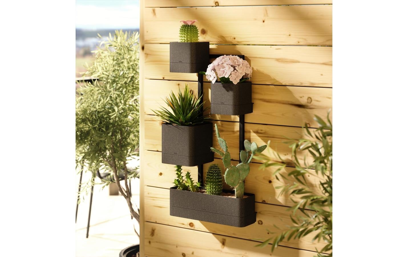 Umbra Blumentopf »Cubiko 41 x 21 x 23 cm, Schwarz«