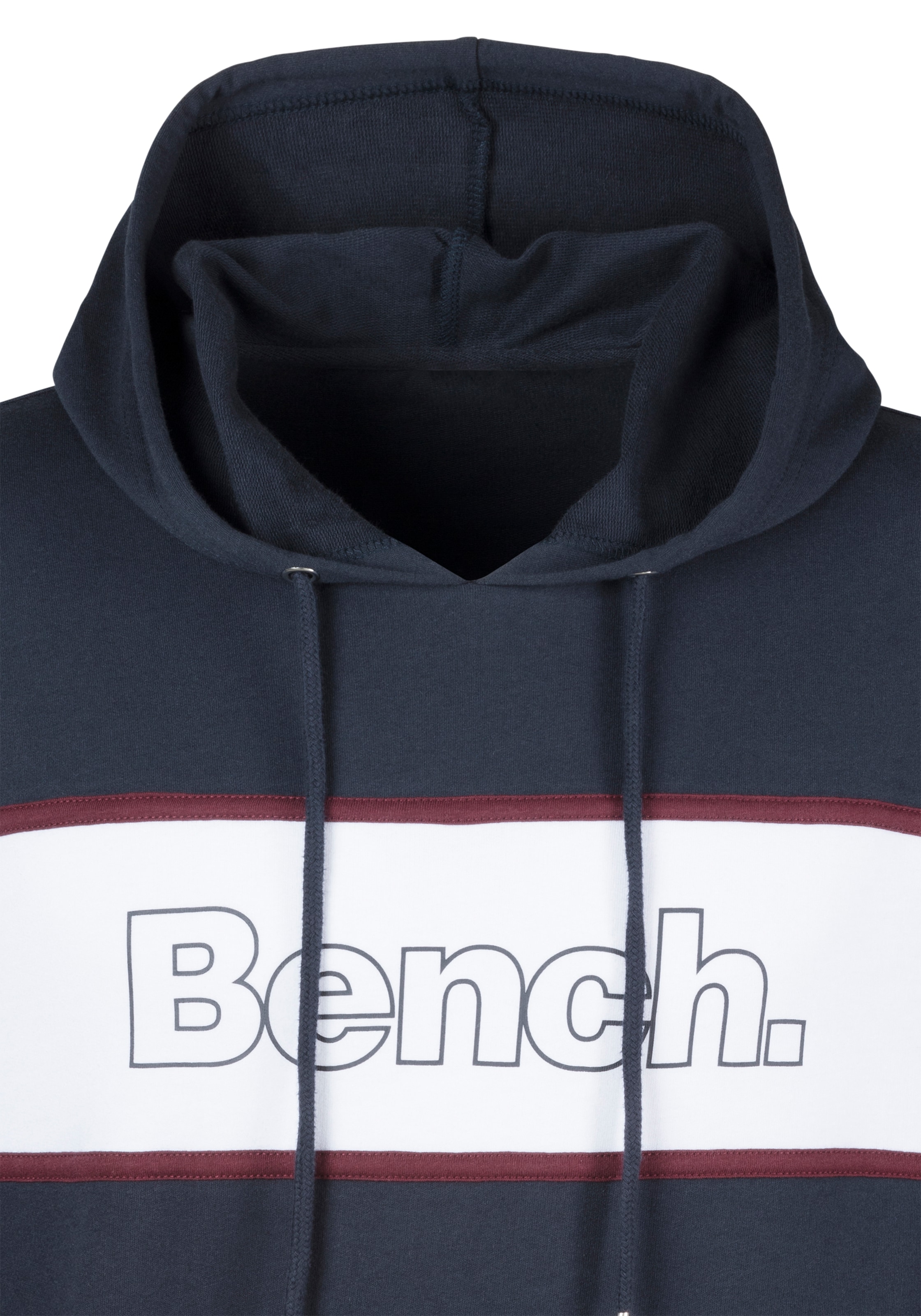 Bench. Loungewear Hoodie, Langarm, Sweatshirt mit Rundhals und Kapuze, Baumwollmischung