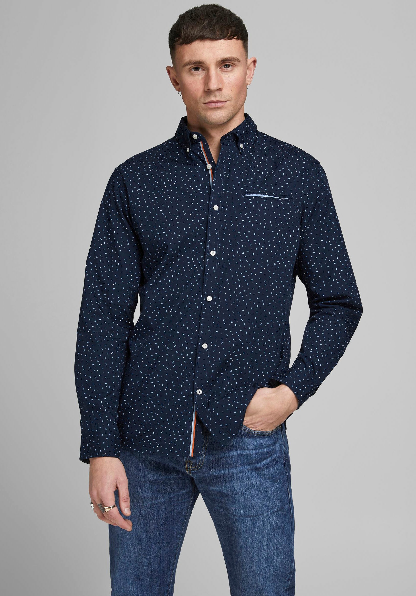 Image of Jack & Jones Langarmhemd »THOMAS DETAIL SHIRT« bei Ackermann Versand Schweiz