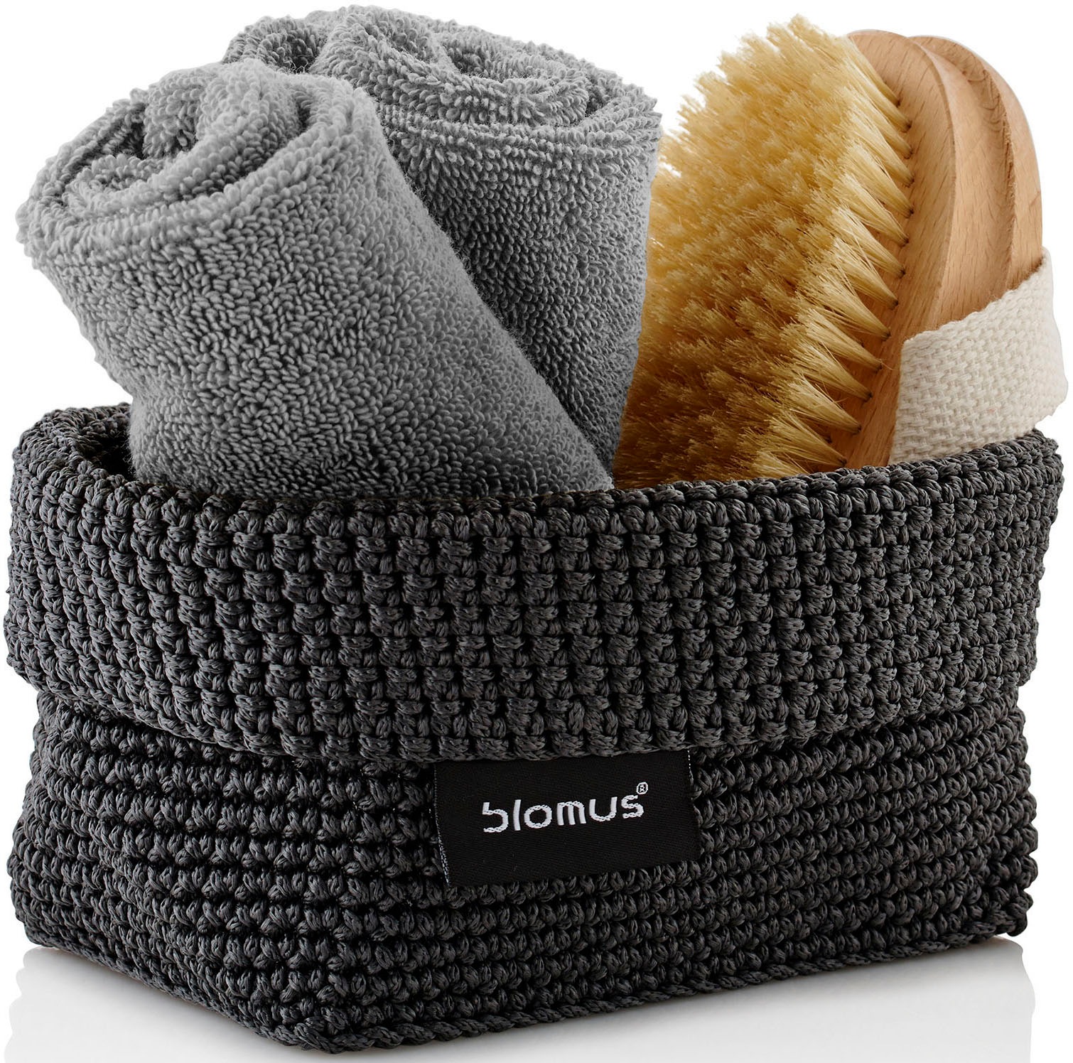 Image of BLOMUS Häkelkorb »Häkelkorb -TELA- anthrazit« bei Ackermann Versand Schweiz