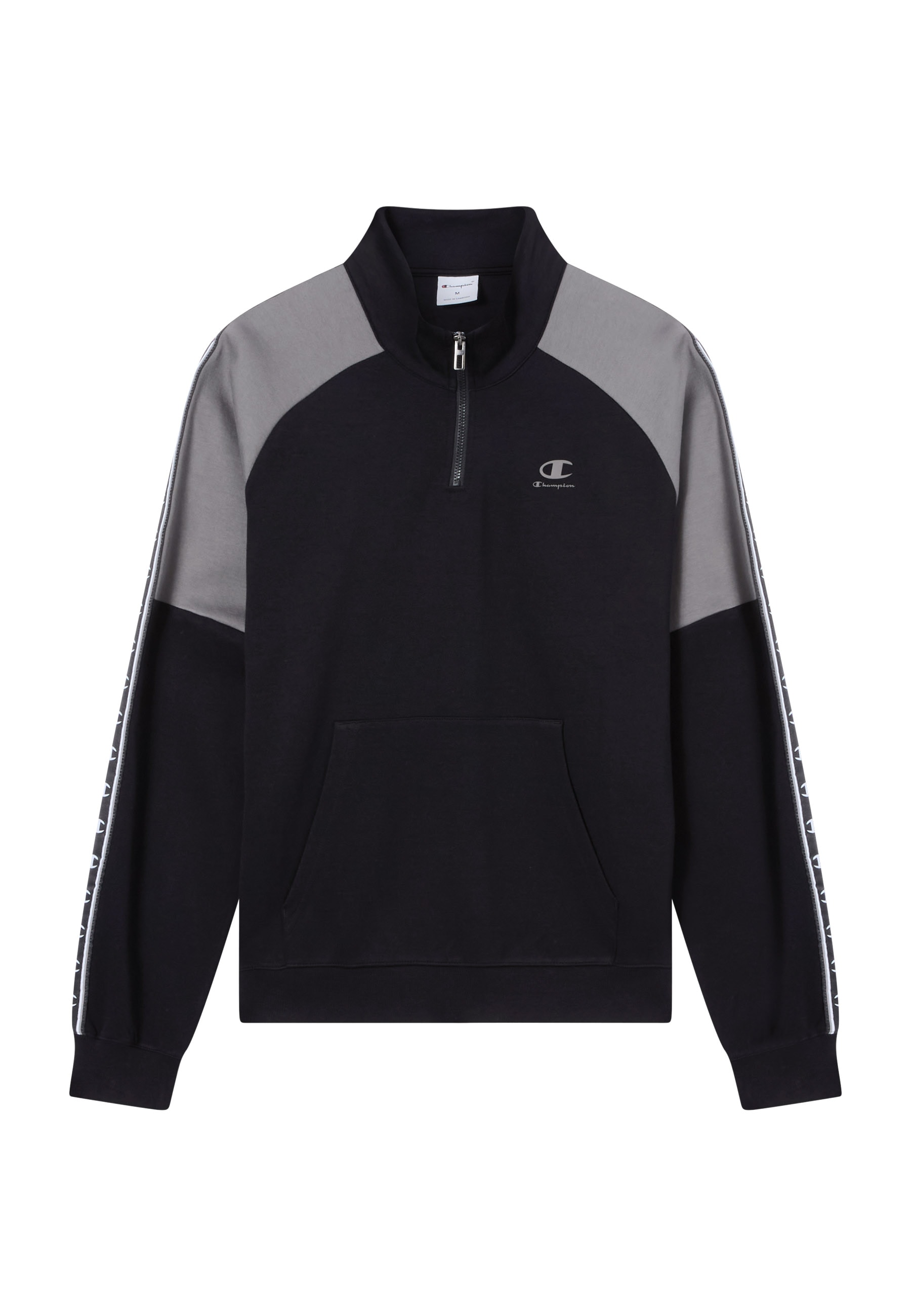Champion Sweat-shirt »Sports-inspired Interlock Half Zip Sweatshirt with Tape detailing«, komfortabler Schnitt, sportlicher Stil, Rundhalsausschnitt
