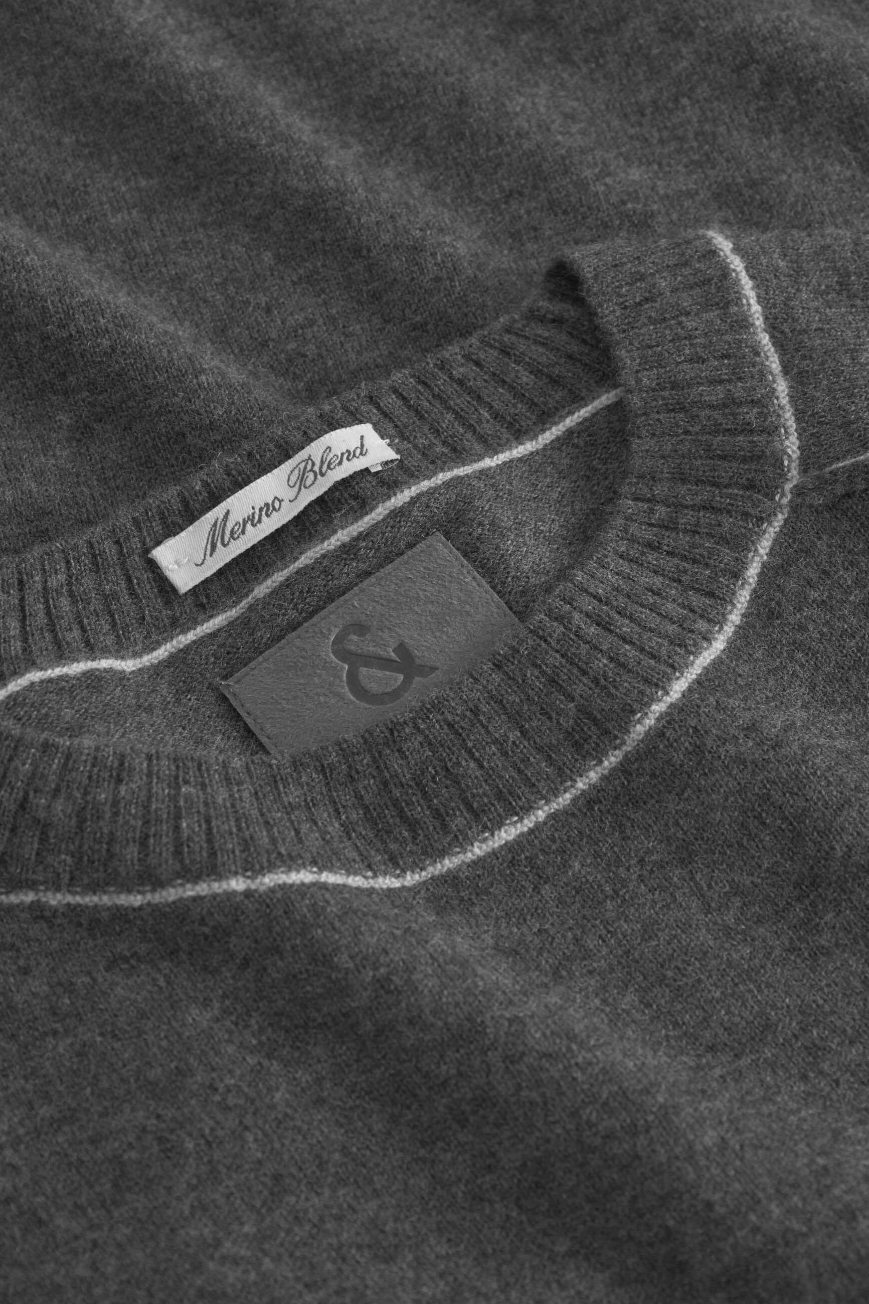 colours & sons Pull en tricot »colours & sons Pullover Roundneck-Merino Blend«