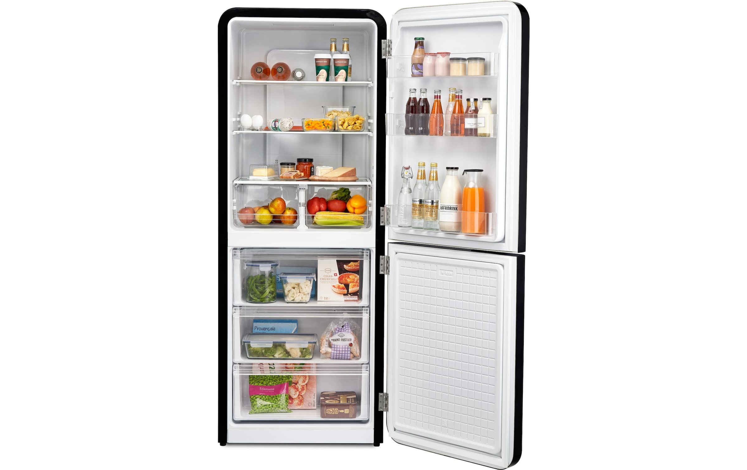 Trisa Combiné réfrigérateur/congélateur »Frescolino Classic Rechts« 185 cm hoch 65 cm breit