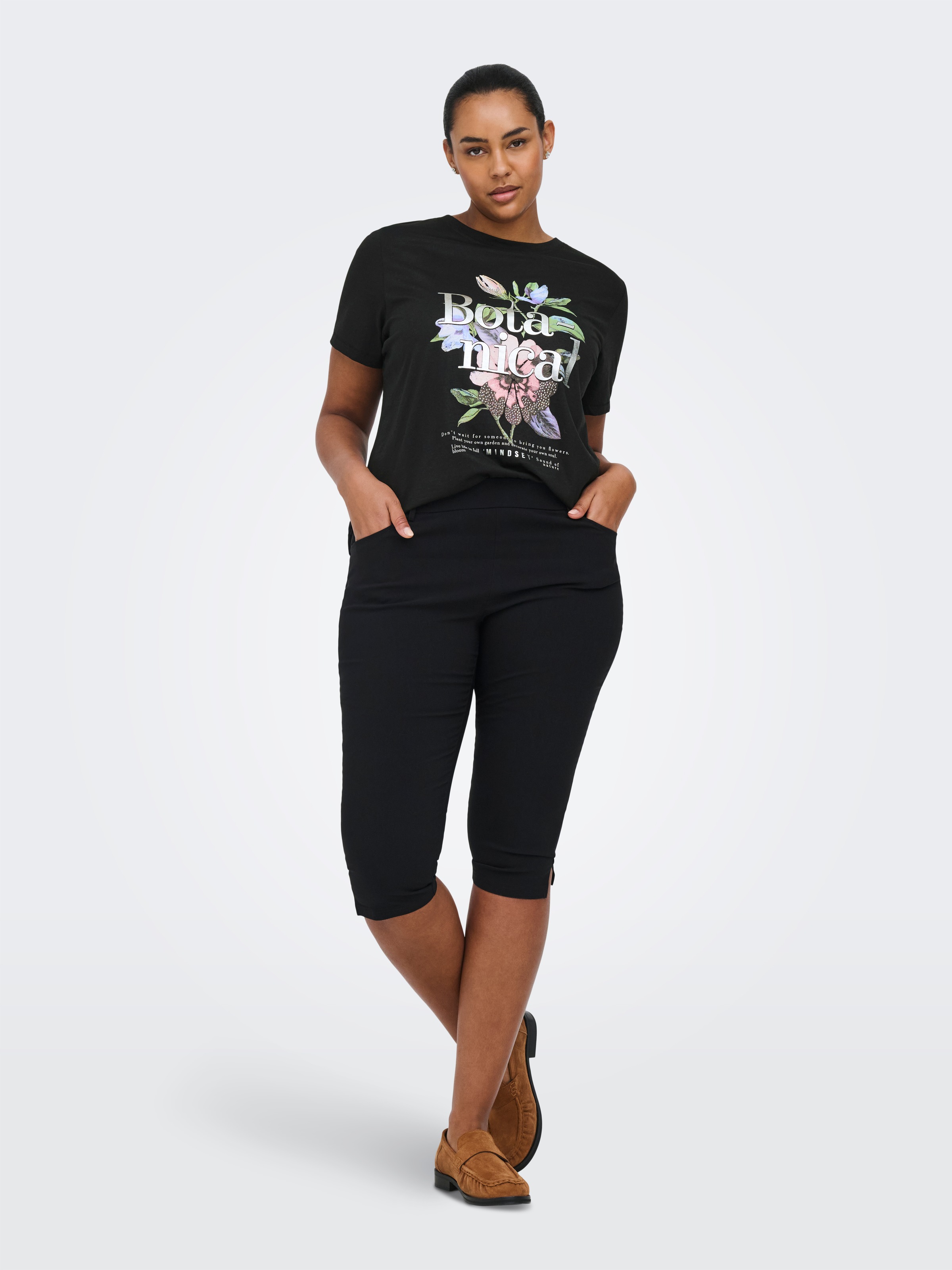 ONLY CARMAKOMA T-Shirt »CARPAYTON SS O-NECK JEANS TEE JRS«
