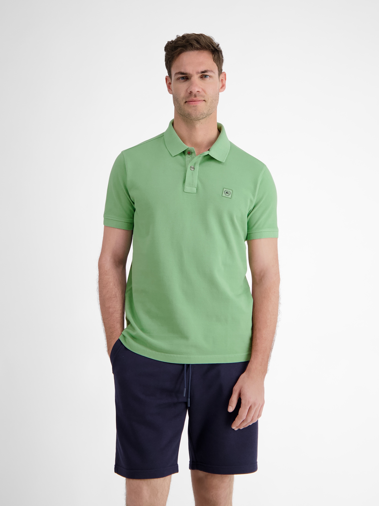Image of LERROS Poloshirt "Herren Poloshirt in gewaschener Optik"