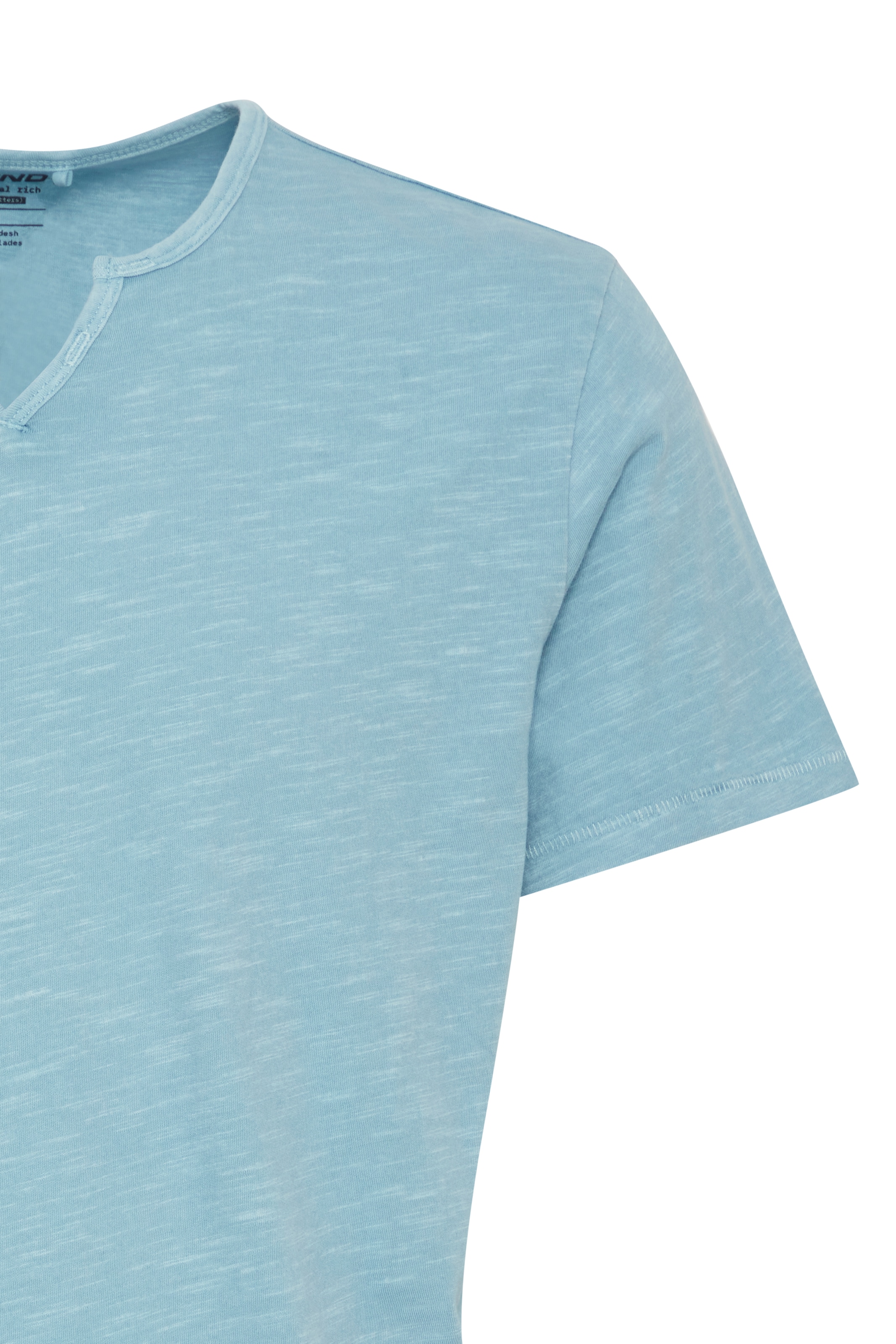 Blend T-Shirt »BHAshton split neck tee« mit Deko-Knopfdetail am Ausschnitt