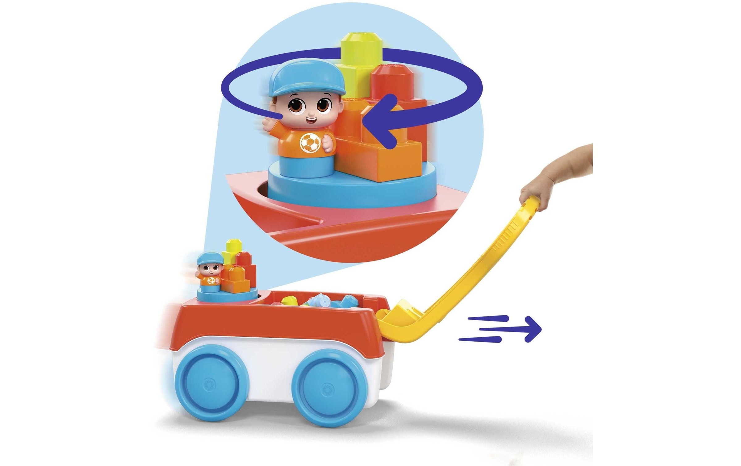 MEGA BLOKS Spielzeug-Auto »Spinning Wagon«, (20 tlg.)