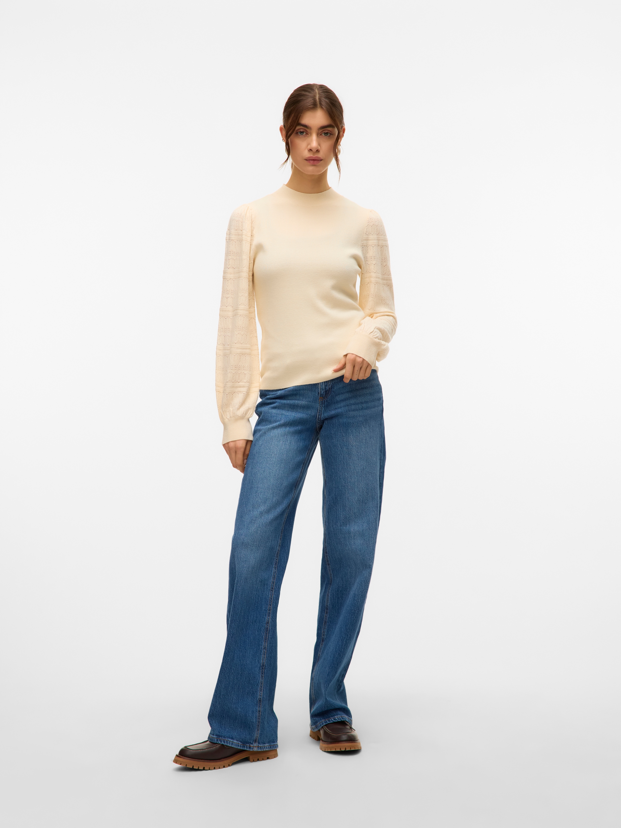 Vero Moda Strickpullover »VMNEWLIMONE LS HIGHNECK PULLOVER BOO«